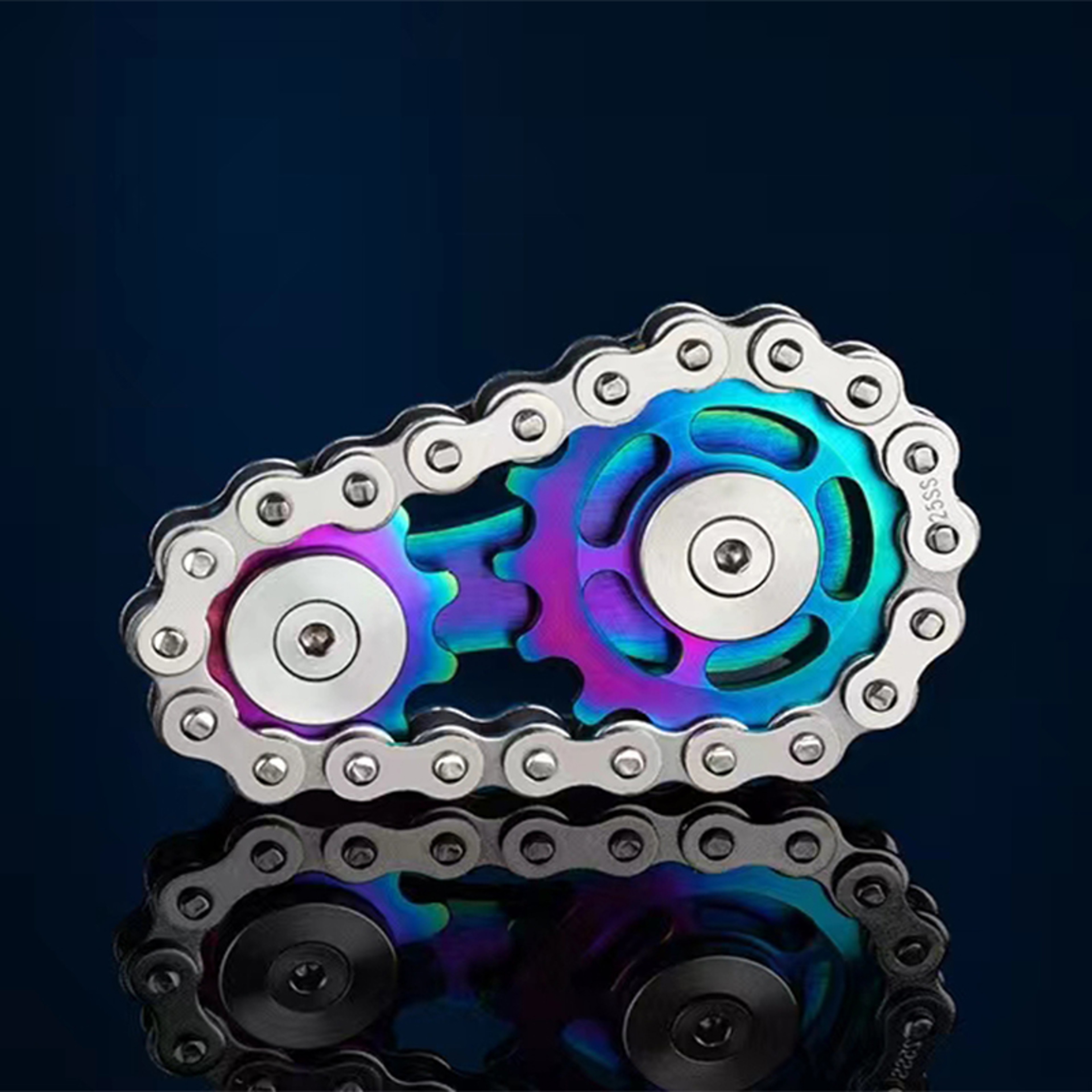 Chain Gear Hand Spinner for Adults – Metal Fidget Toy for Stress Relief & ADHD Focus Tool – view 7
