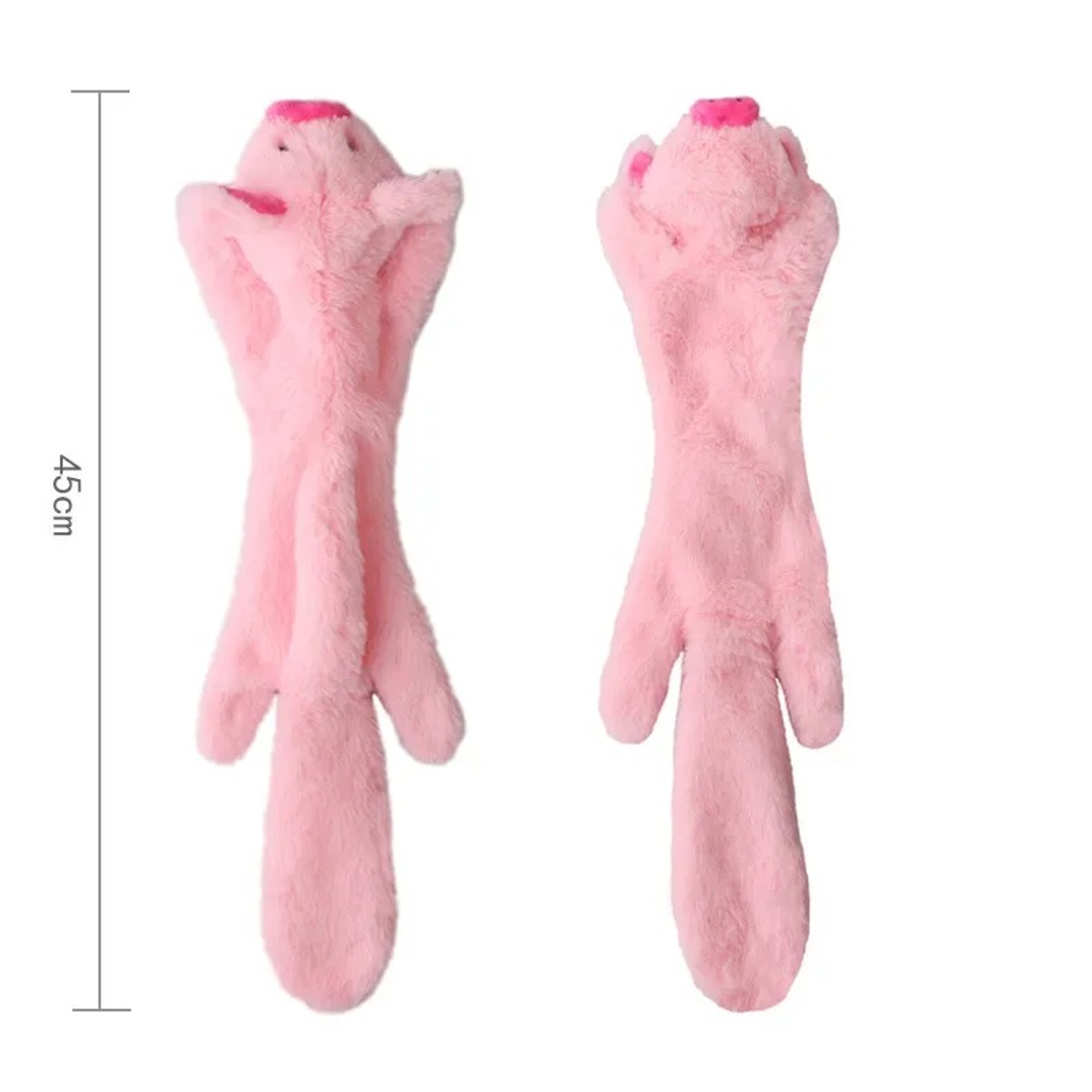 Stuffingless Plush Dog Toy Squeaky Crinkle Enhanced Chew Toy for Large Breeds Simulated Animal Design – view 9