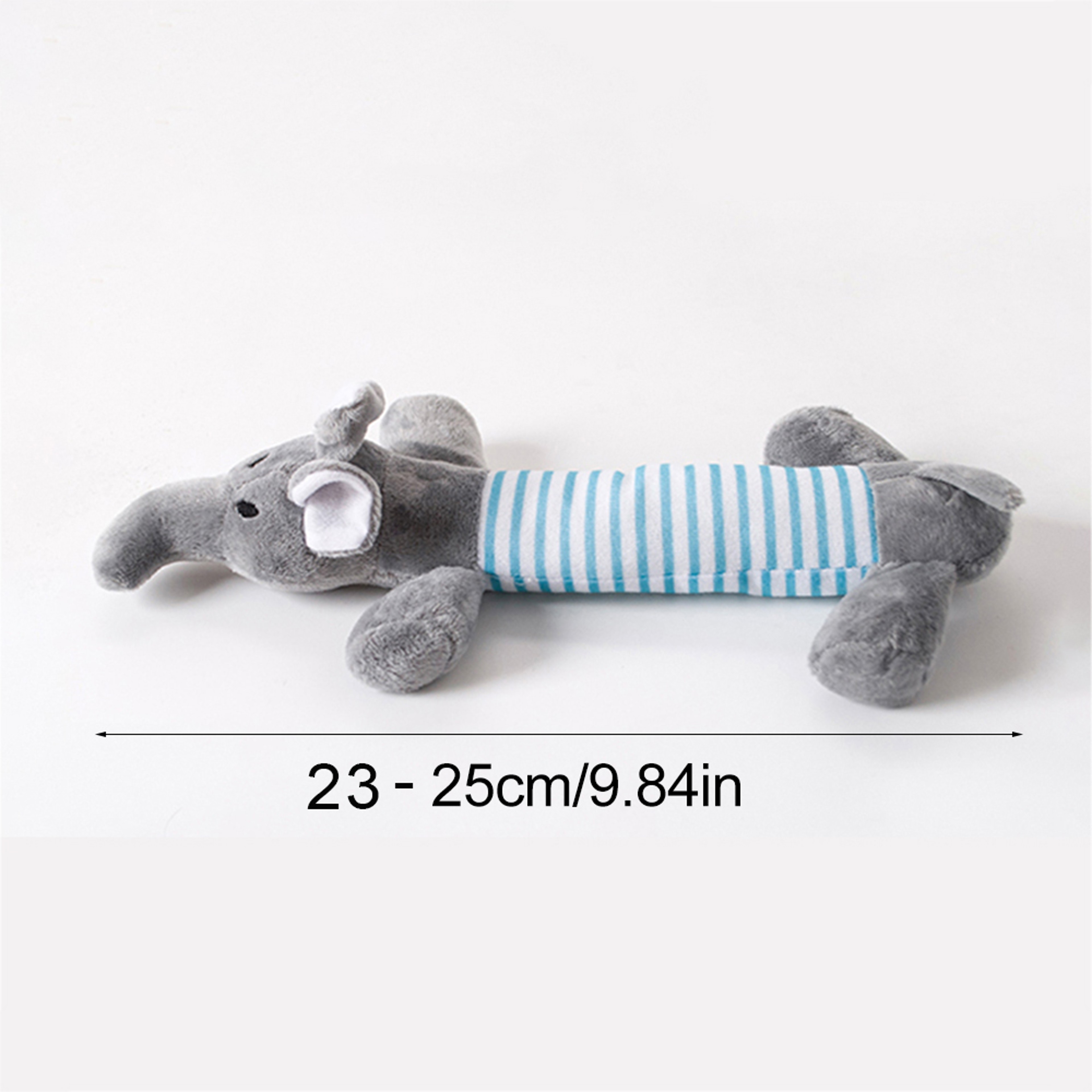 Stuffingless Plush Dog Toy Squeaky Crinkle Enhanced Chew Toy for Large Breeds Simulated Animal Design – view 20