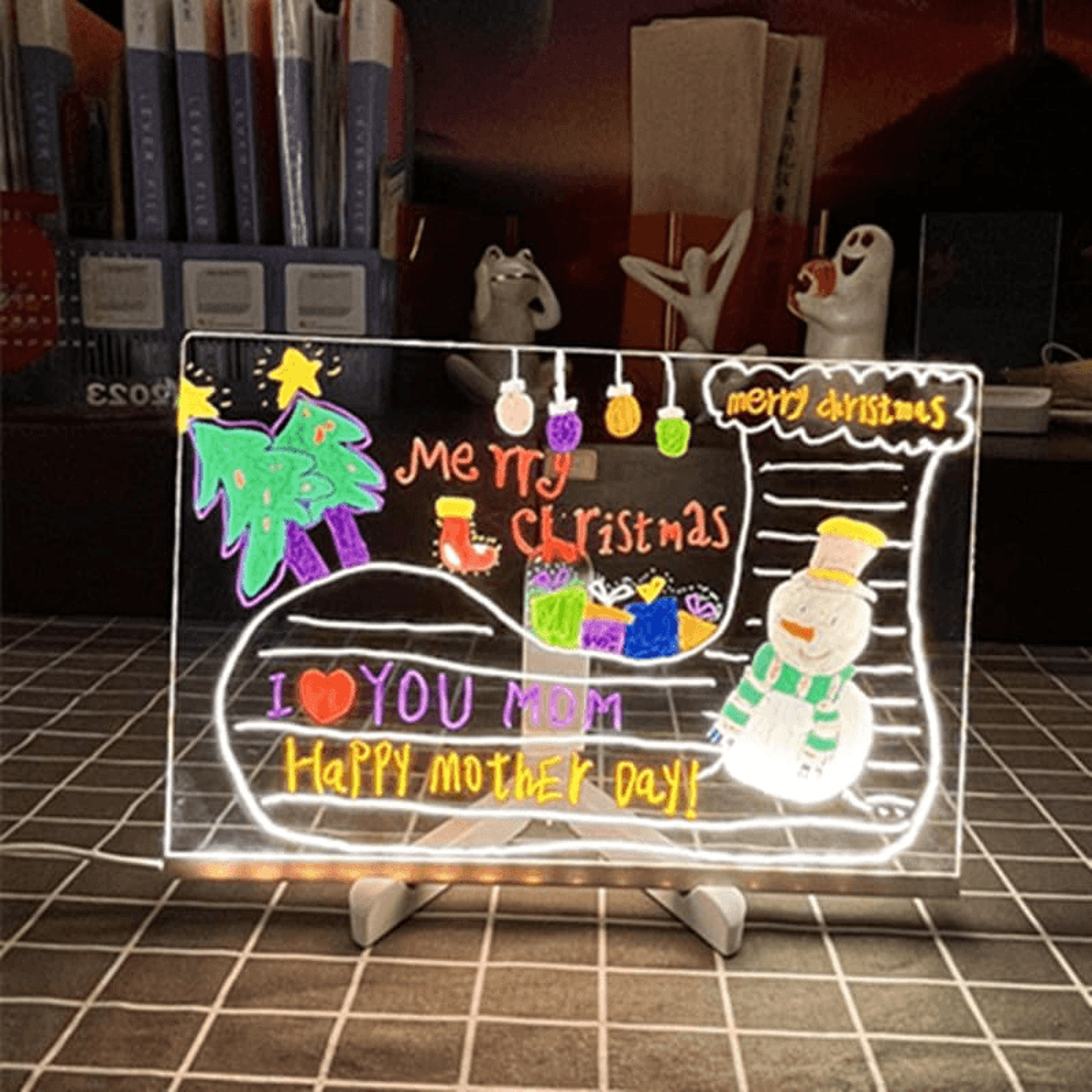 LED Acrylic Message Board Erasable USBPowered Display For Kids  Promotions 3