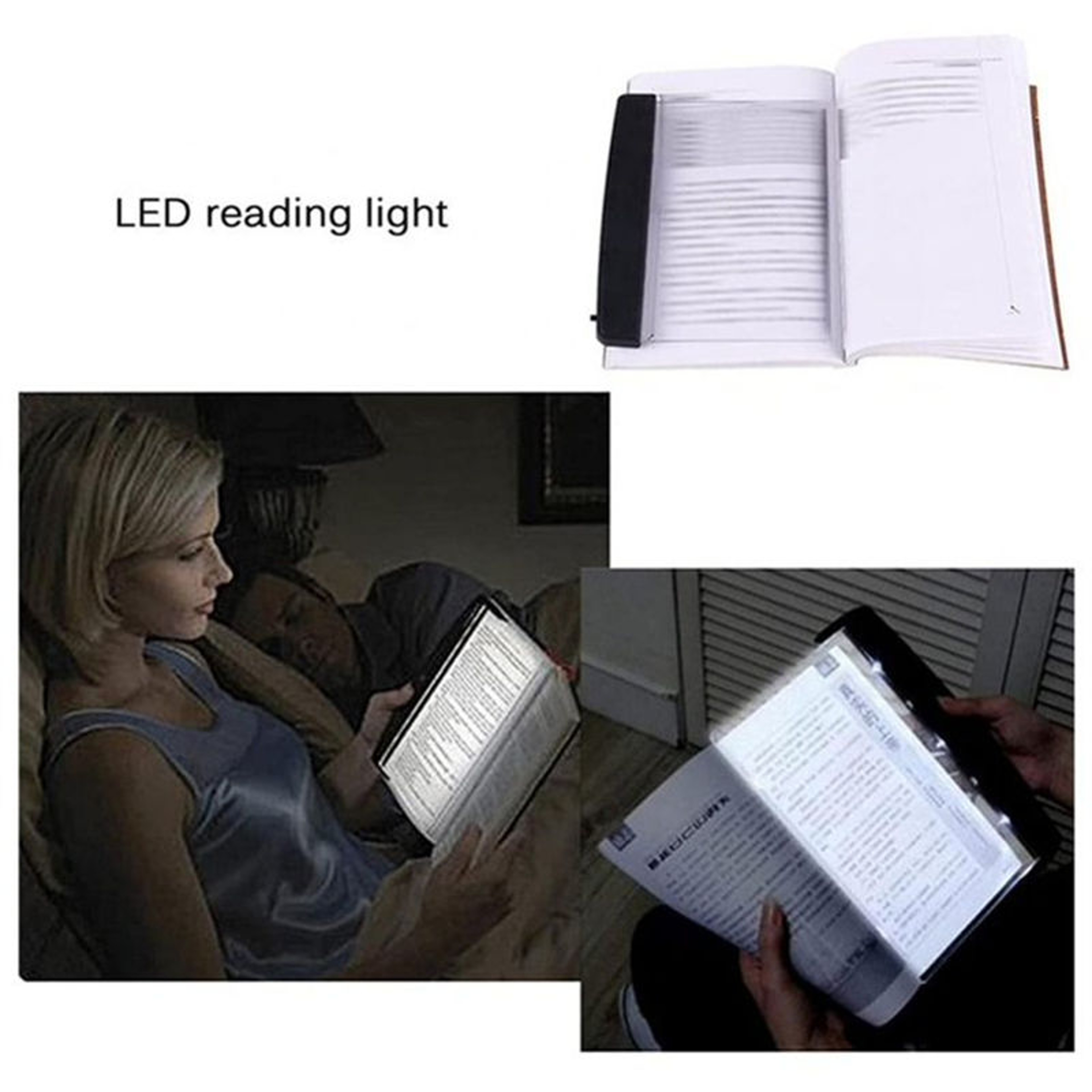Flat Panel LED Book Light for Night Reading, Page-Focused, Eye-Comfort Glow – view 13