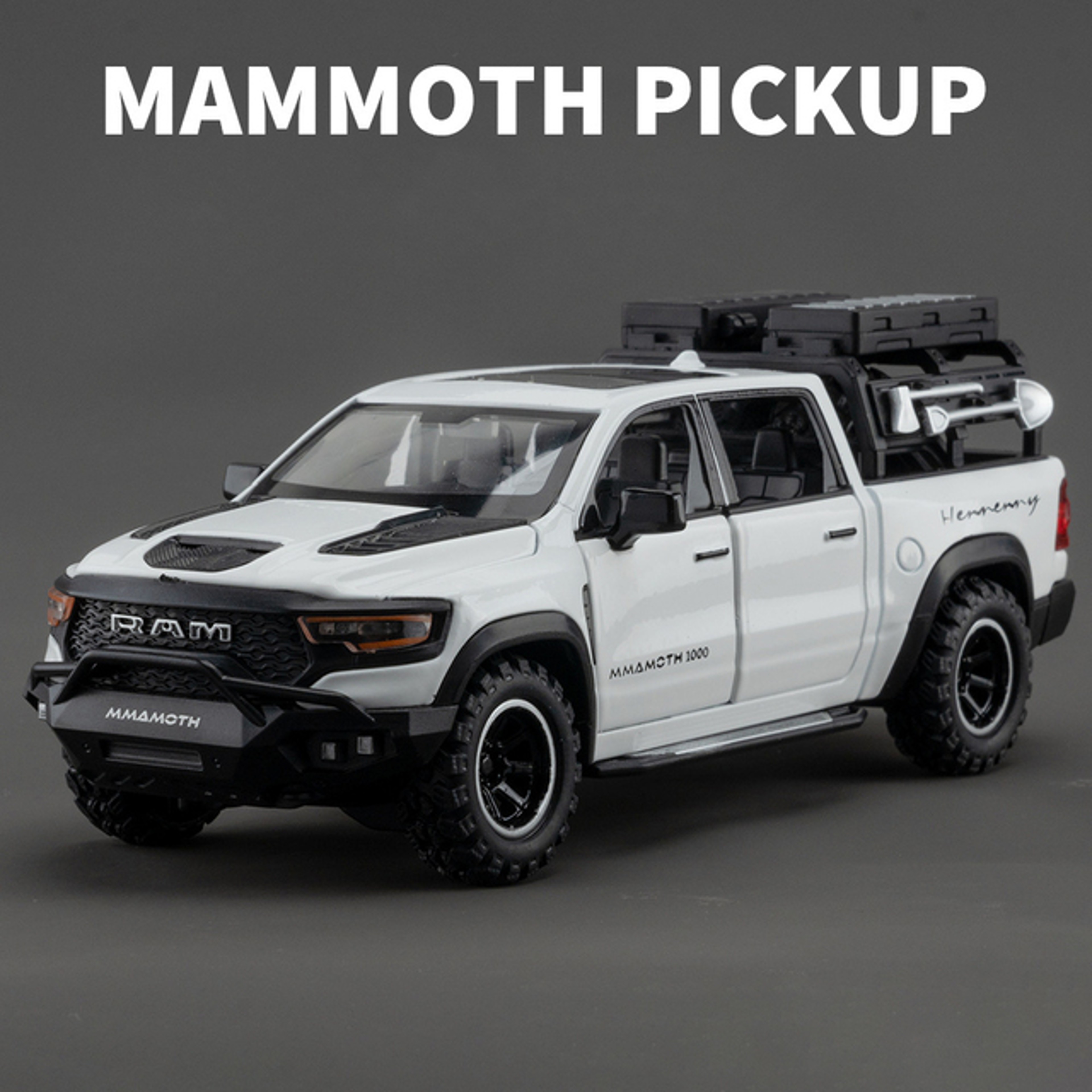 Dodge RAM model TRX Mammoth Diecast Model Car with Lights Sound & Pull Back Action – view 10
