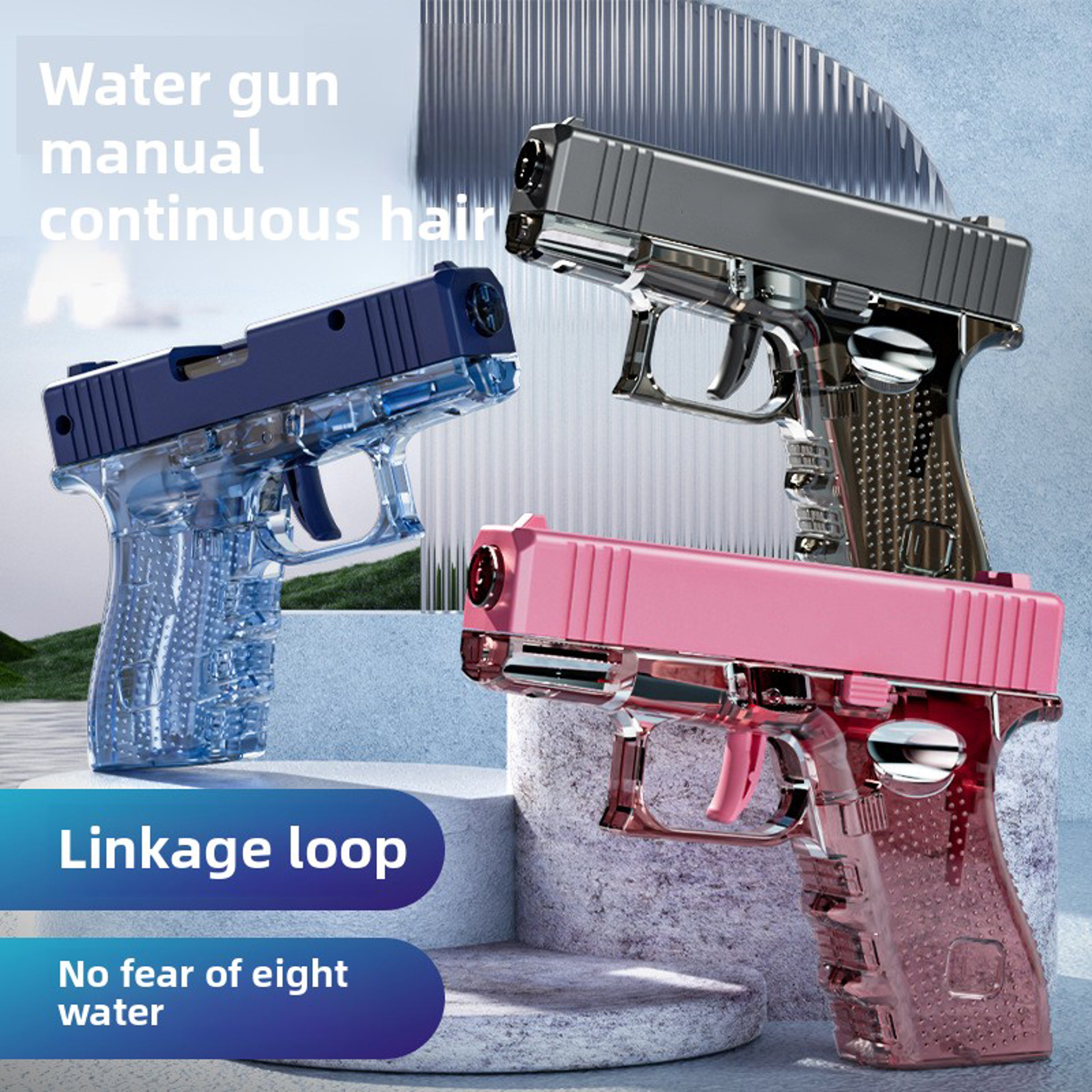 Continuous Action Water Gun Large Capacity Water Blaster for Pool, Beach & Outdoor Summer Fun – view 1