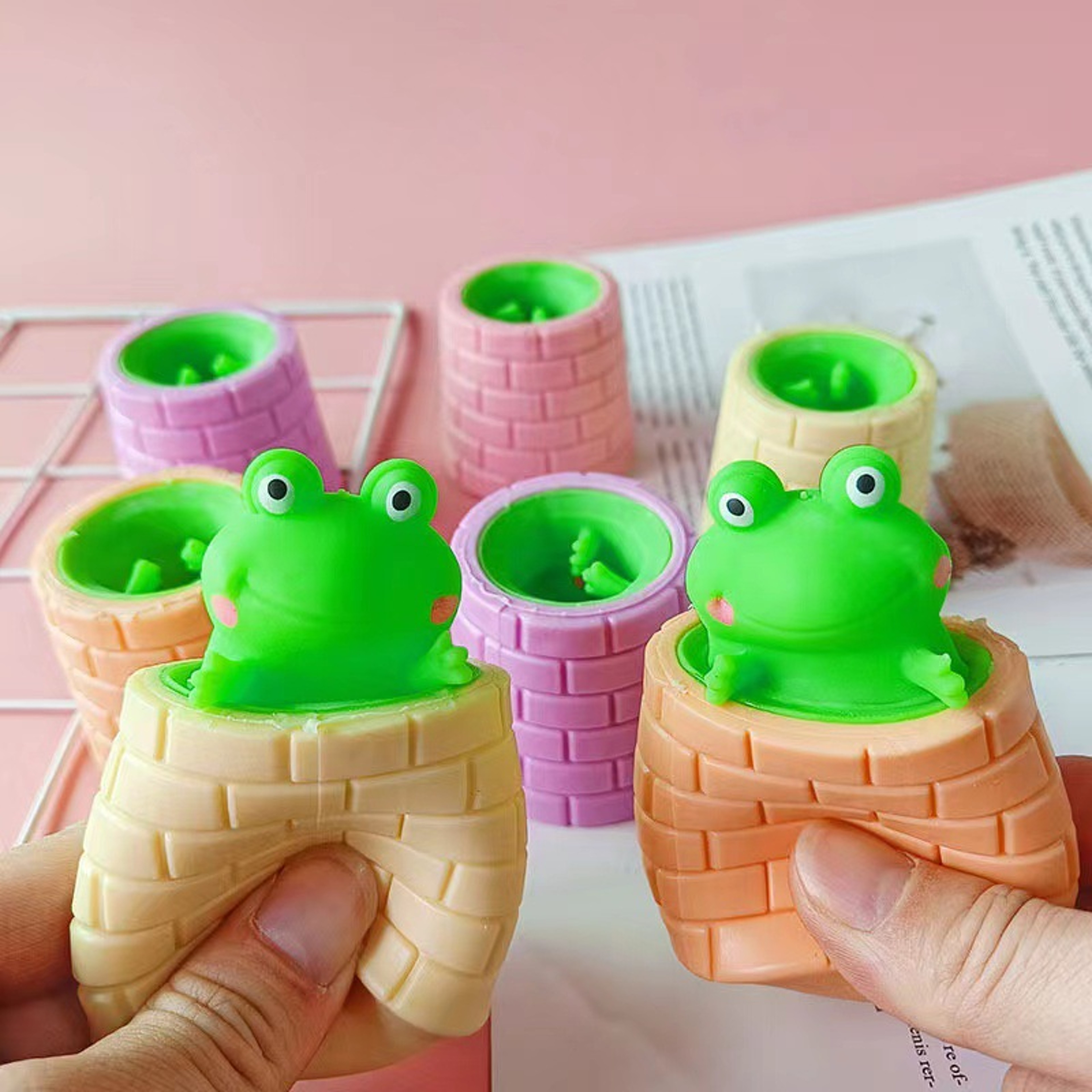 Cute Frog Fidget Toy Squeeze Cup Stress Relief Sensory Toy for Kids & Adults – view 4