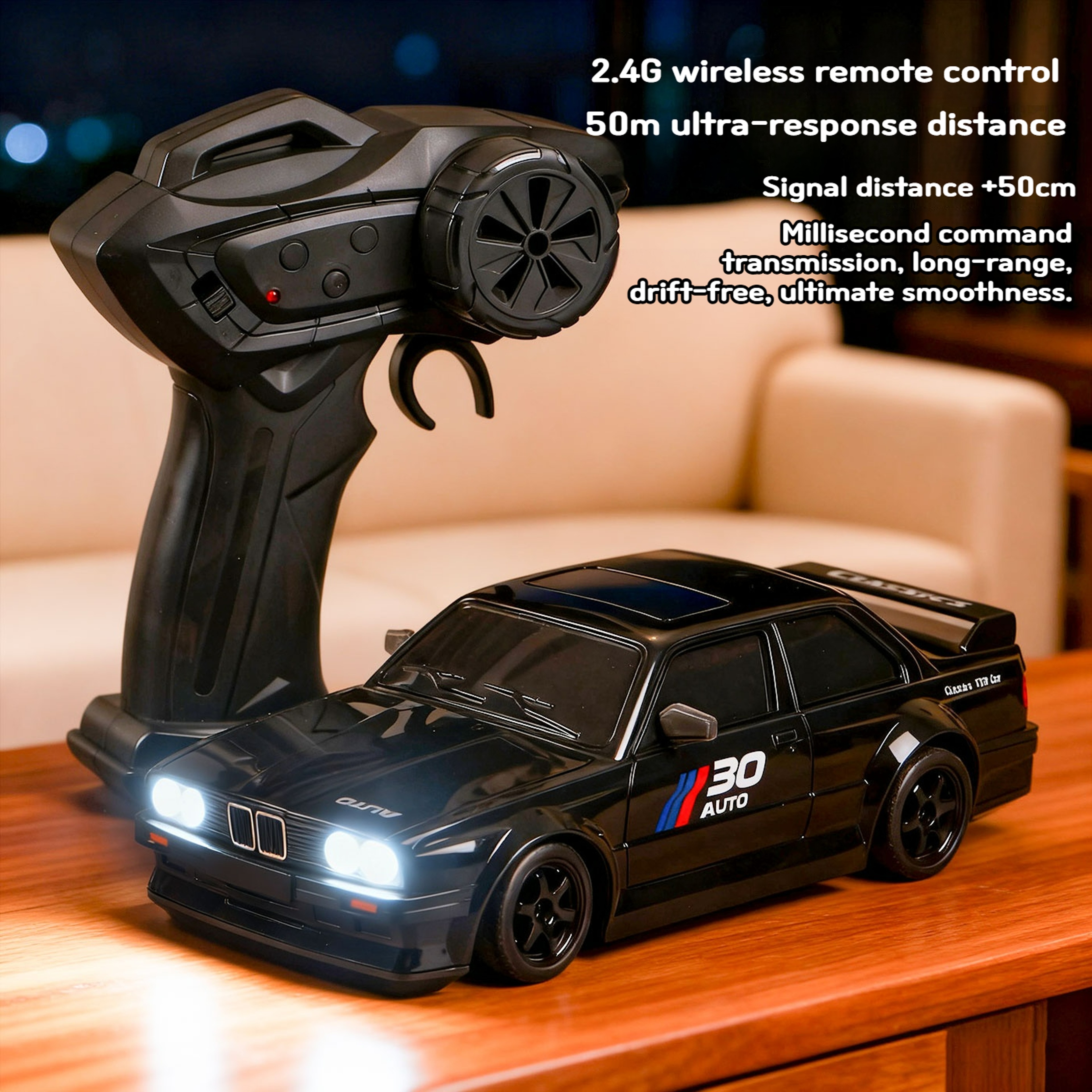 Lightning Drive RC Drift Car 20KM/H 4WD Remote Control Racing Car with LED Lights – view 3