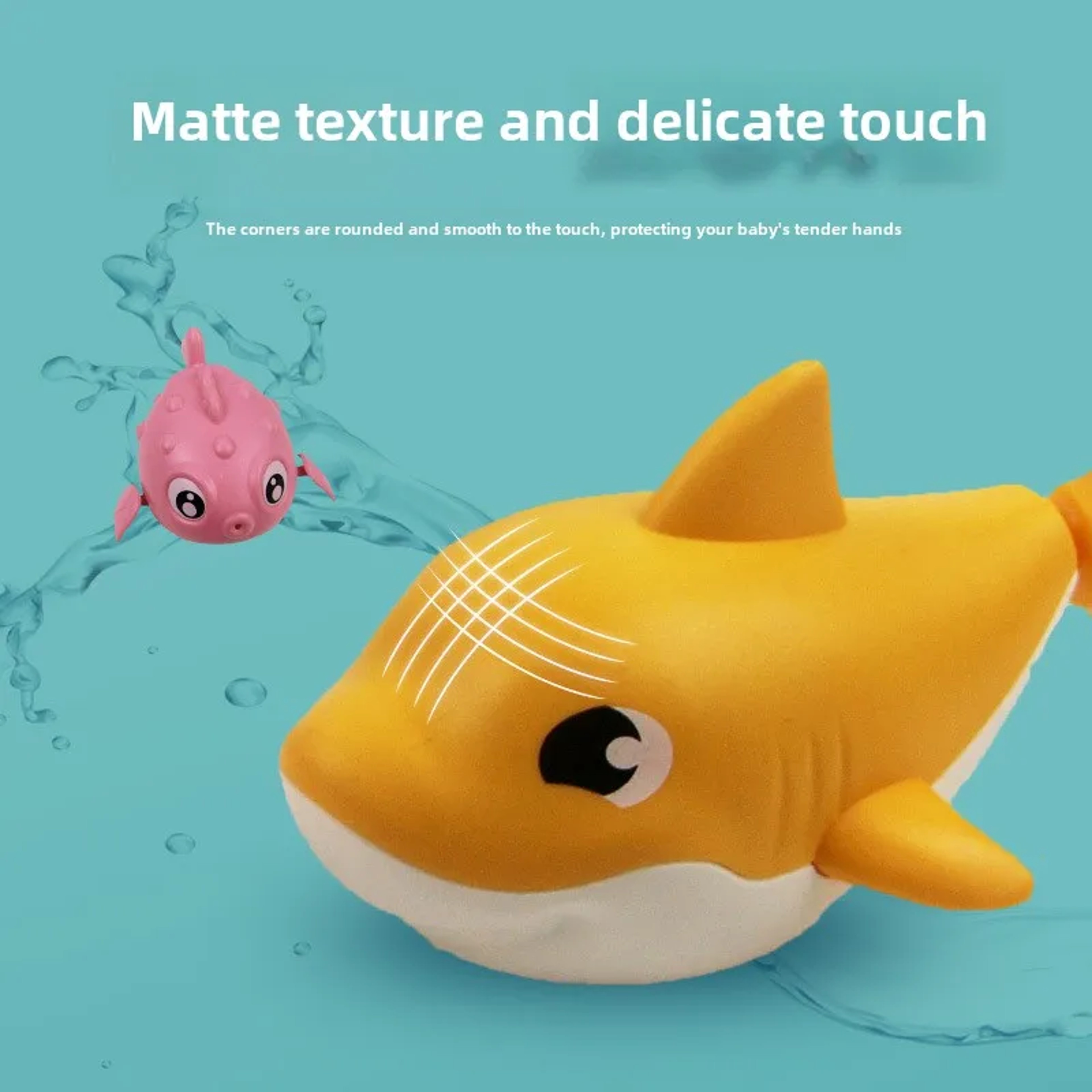 Wind Up Shark Bath Toy for Toddlers and Babies Cartoon Swimming Water Toy – view 5