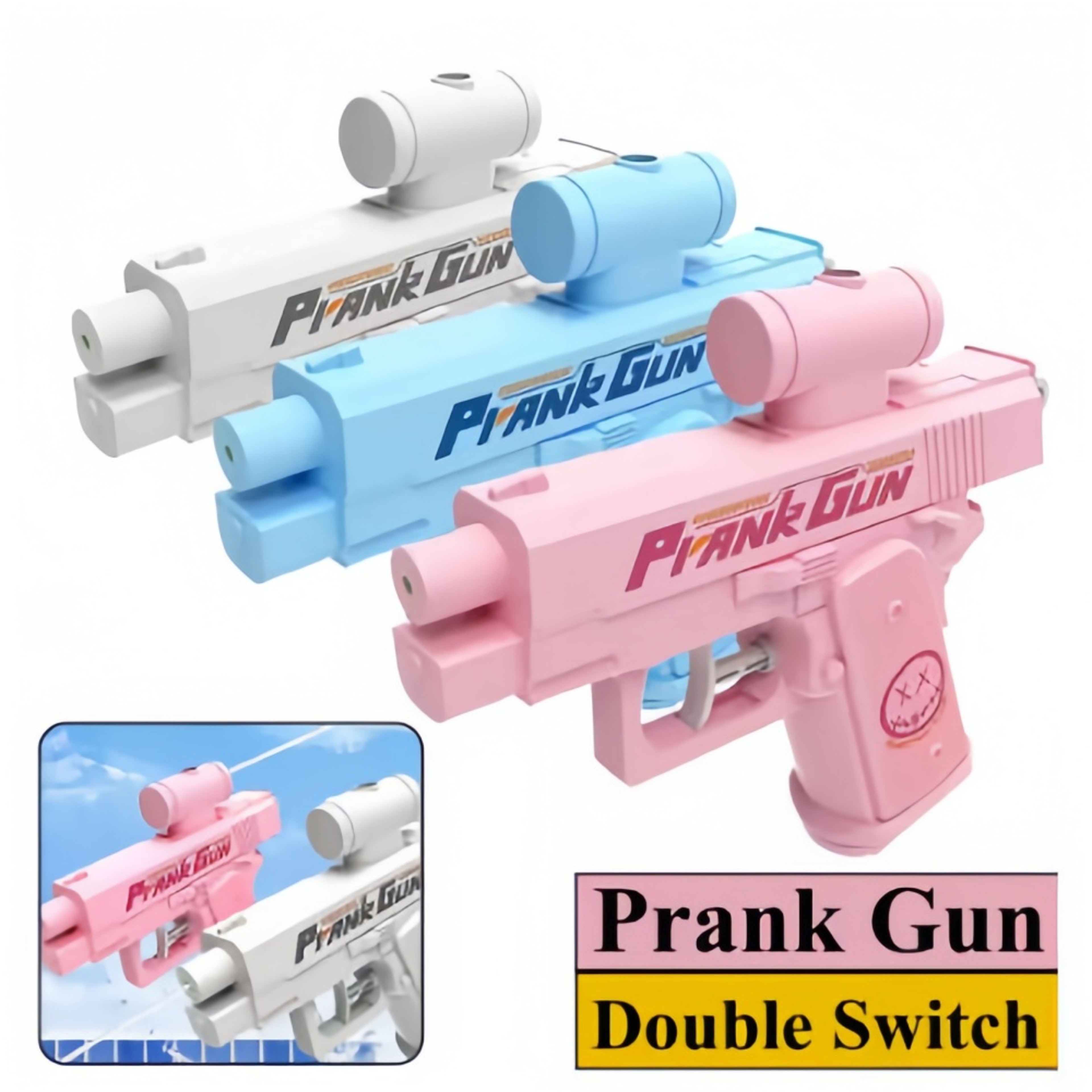 Reverse Surprise Prank Water Gun Double Sided Reverse Water Spray Gun for Kids & Adults – view 5