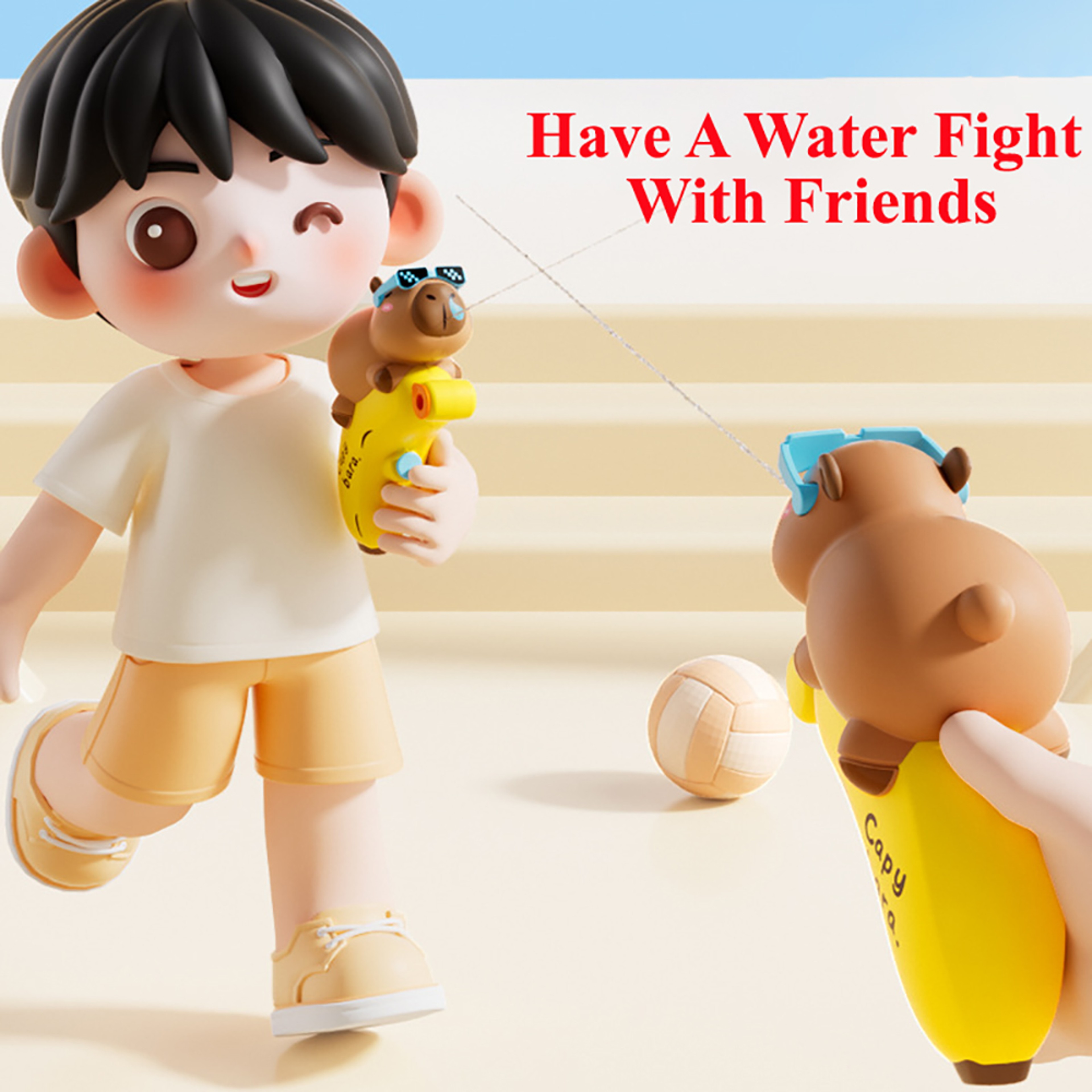Capybara Water Toy Kids Water Gun For Summer Beach And Outdoor Fun 1
