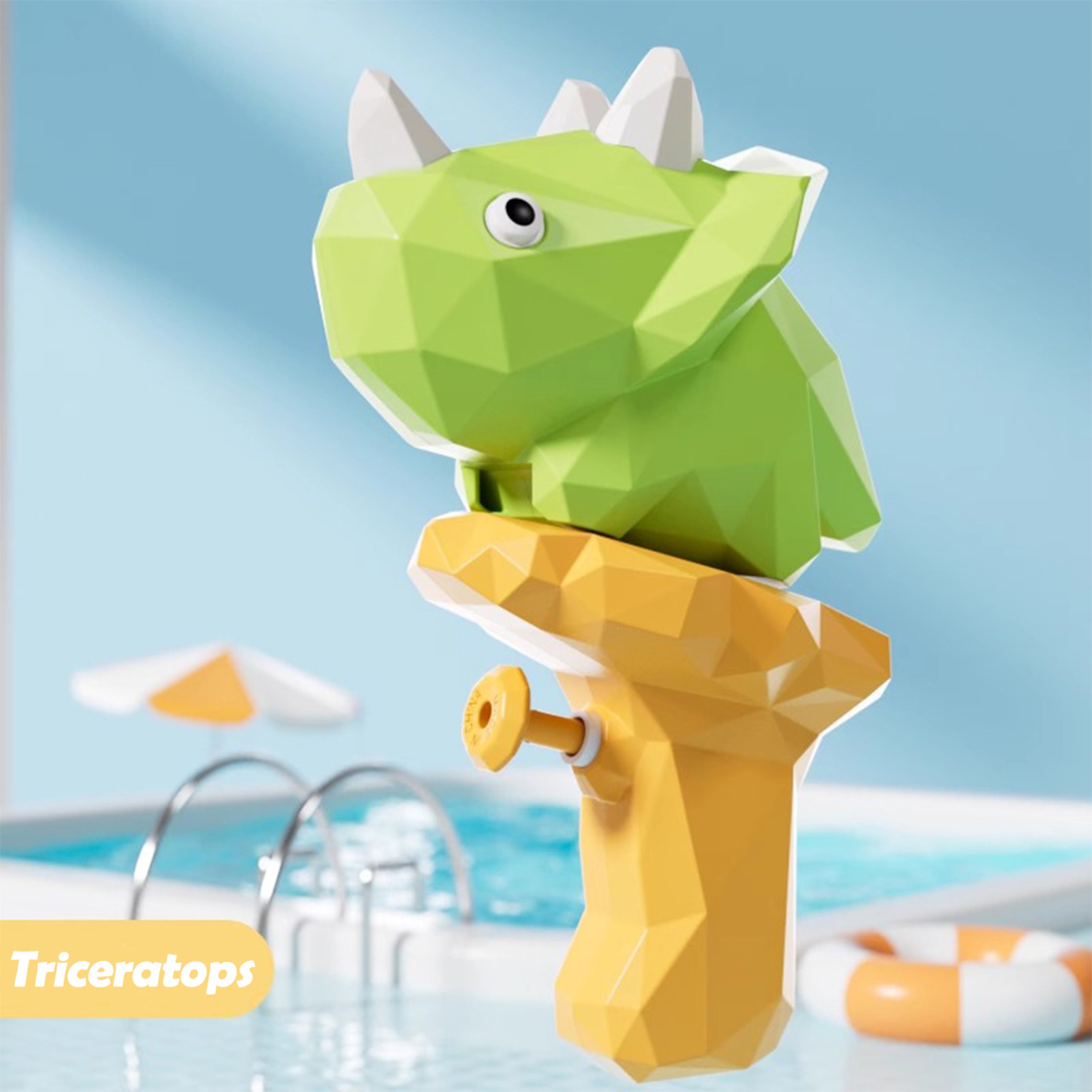 Cute Dinosaur Water Gun for Kids 3D Cartoon Kids Water Gun for Beach, Pool & Summer Fun – view 10