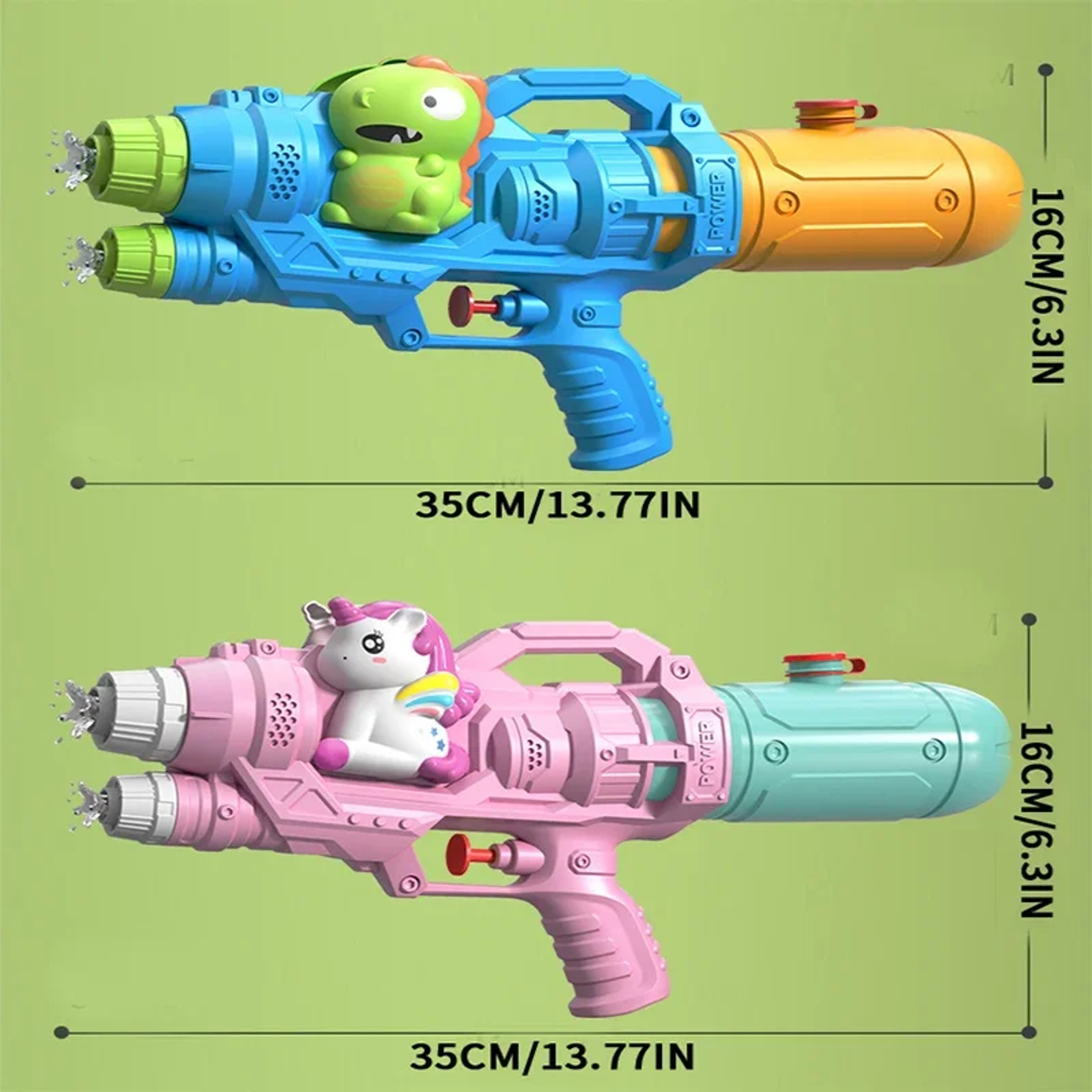 Cartoon Kids Water Gun Double Nozzle Water Spray Toy for Summer Pool & Outdoor Fun – view 6
