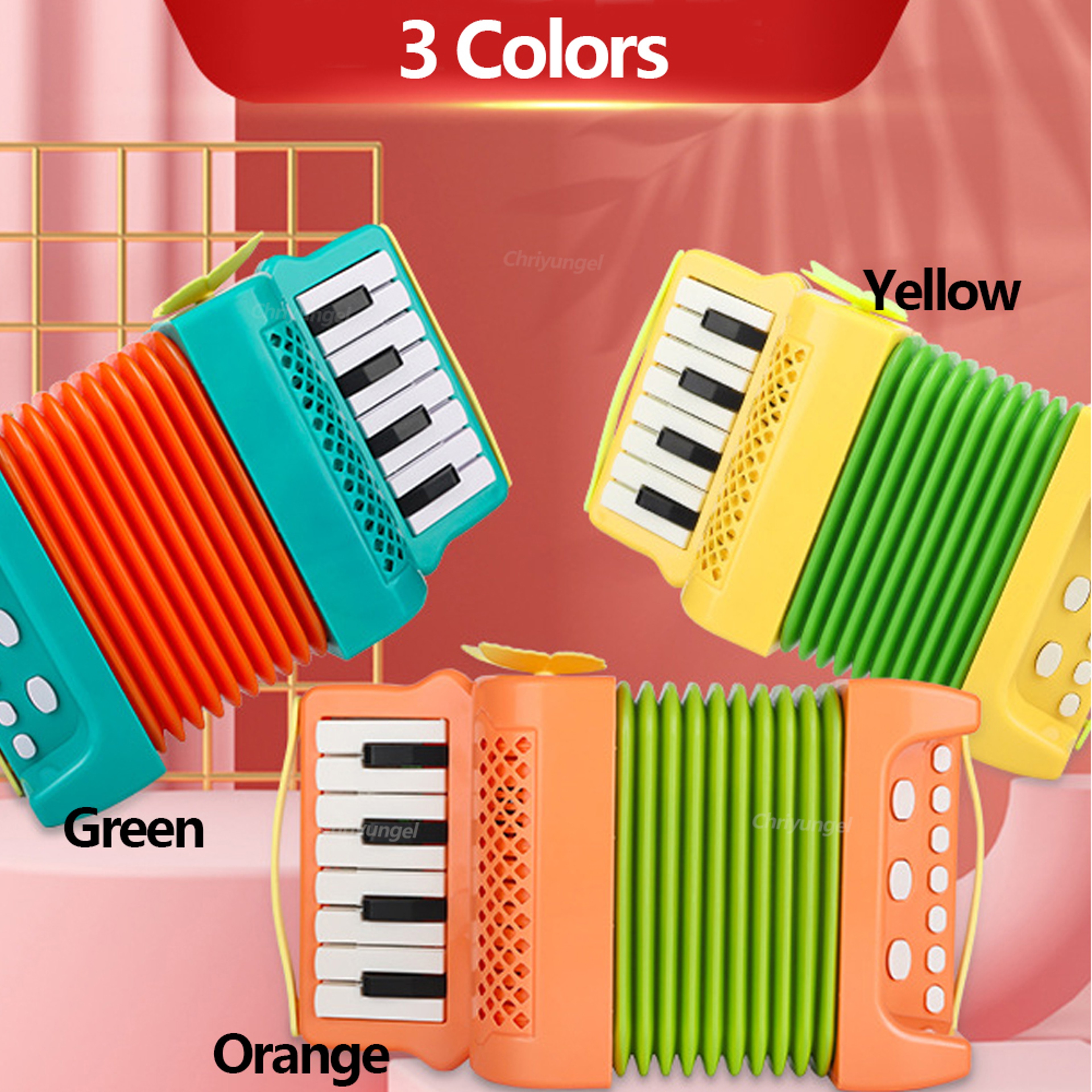 Kids Accordion Musical Instrument Toy for Toddlers Educational Music Learning Gift – view 4