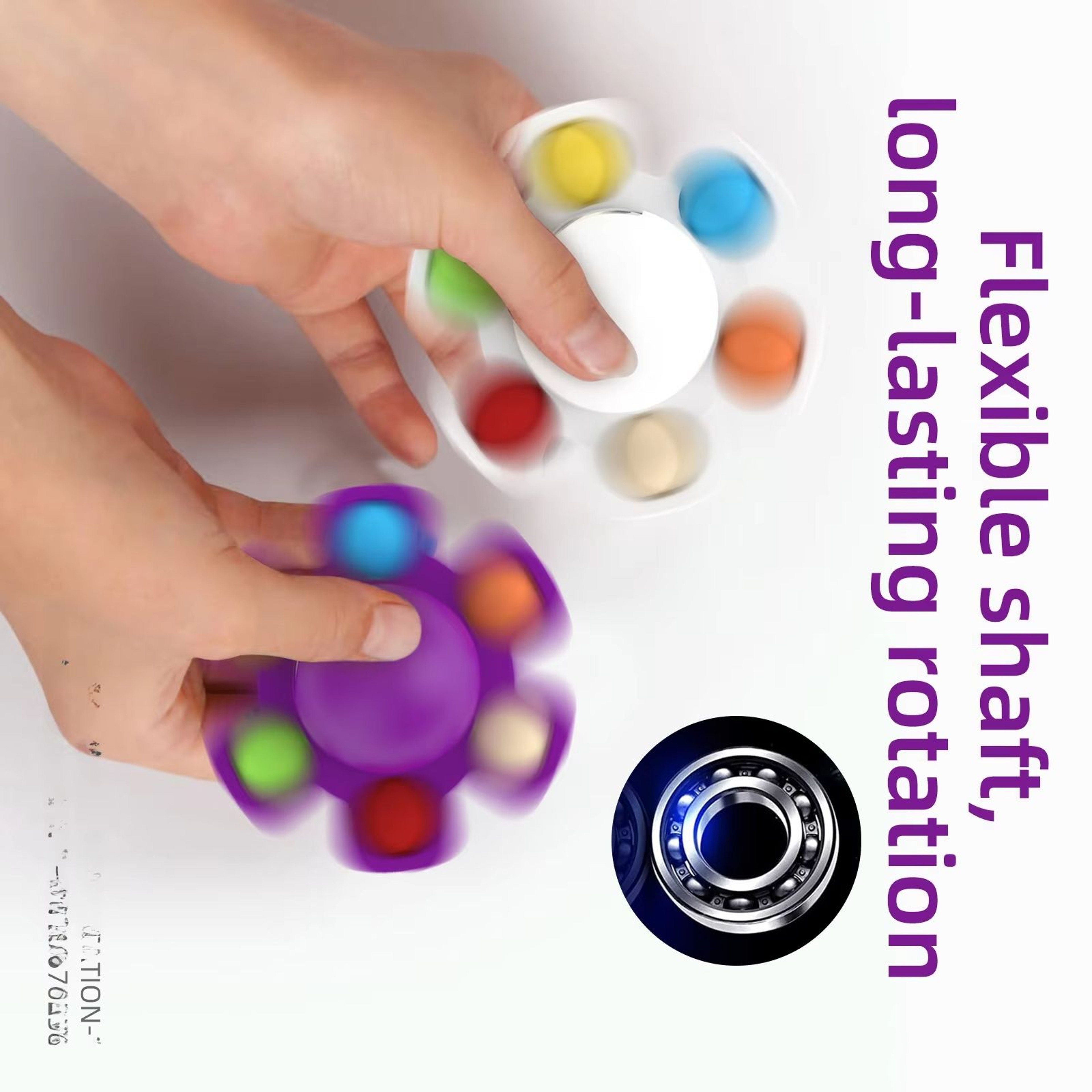 Face-Changing Fidget Spinner Push Bubble Sensory Toy for Stress Relief & Fun – view 4