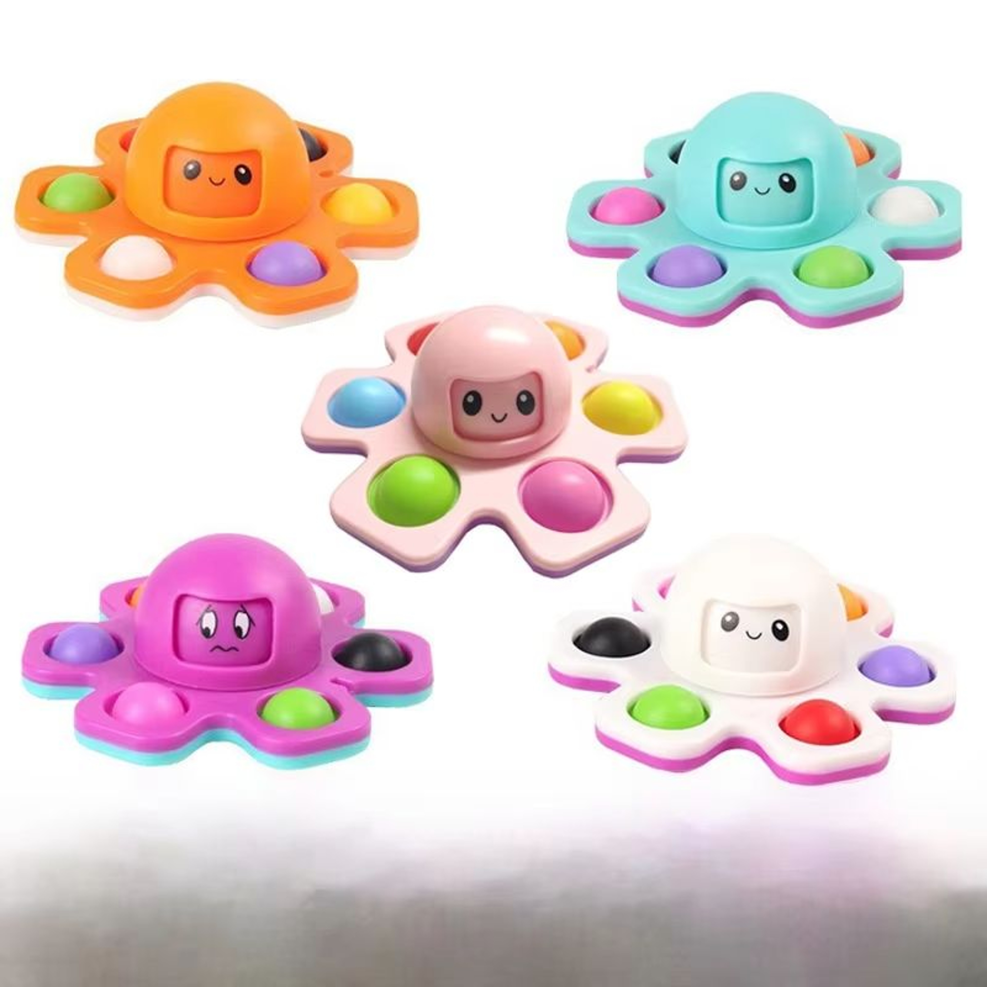 Face-Changing Fidget Spinner Push Bubble Sensory Toy for Stress Relief & Fun – view 6