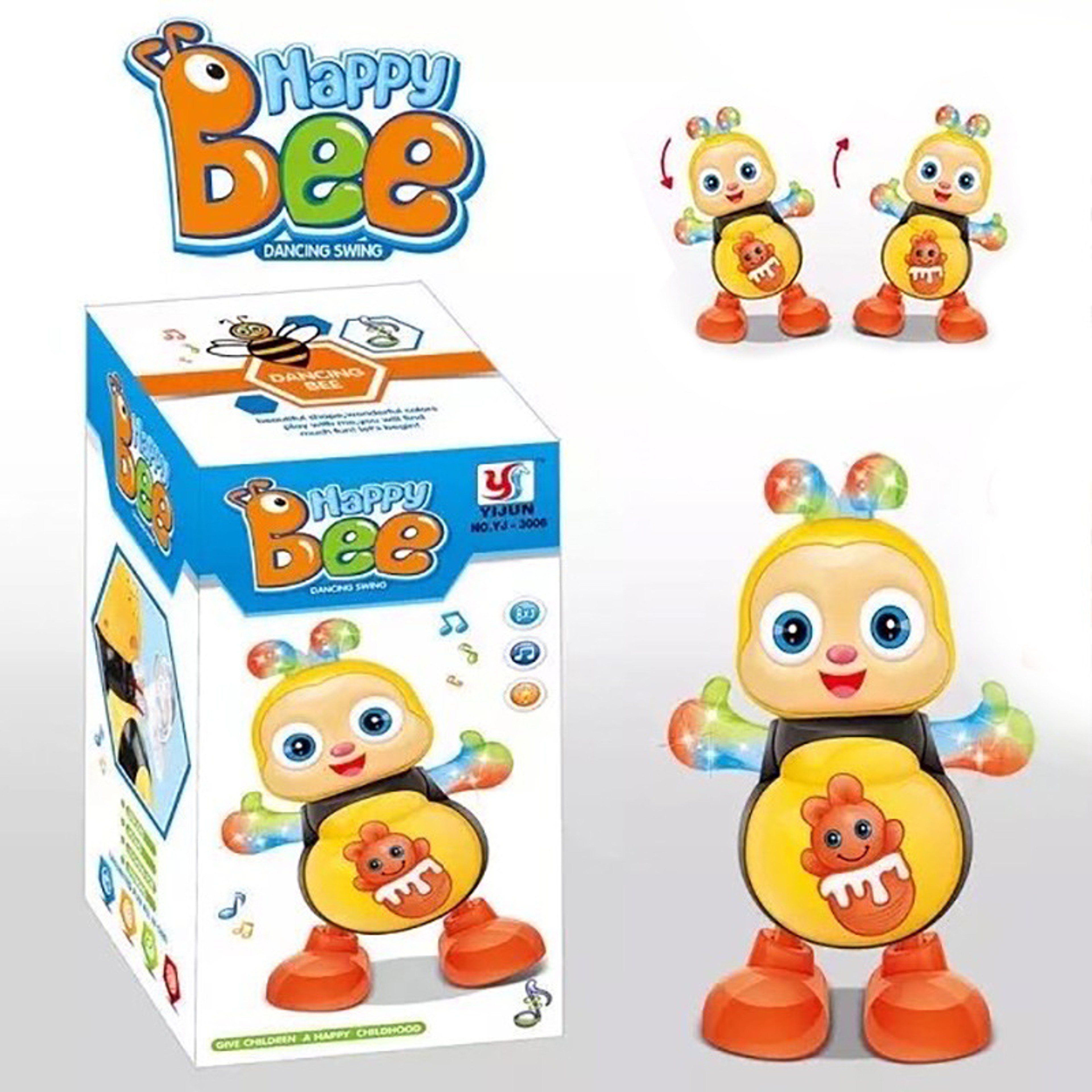 Interactive Dancing Duck Toy With Music Flashing Lights  Blinking Eyes For Kids 6