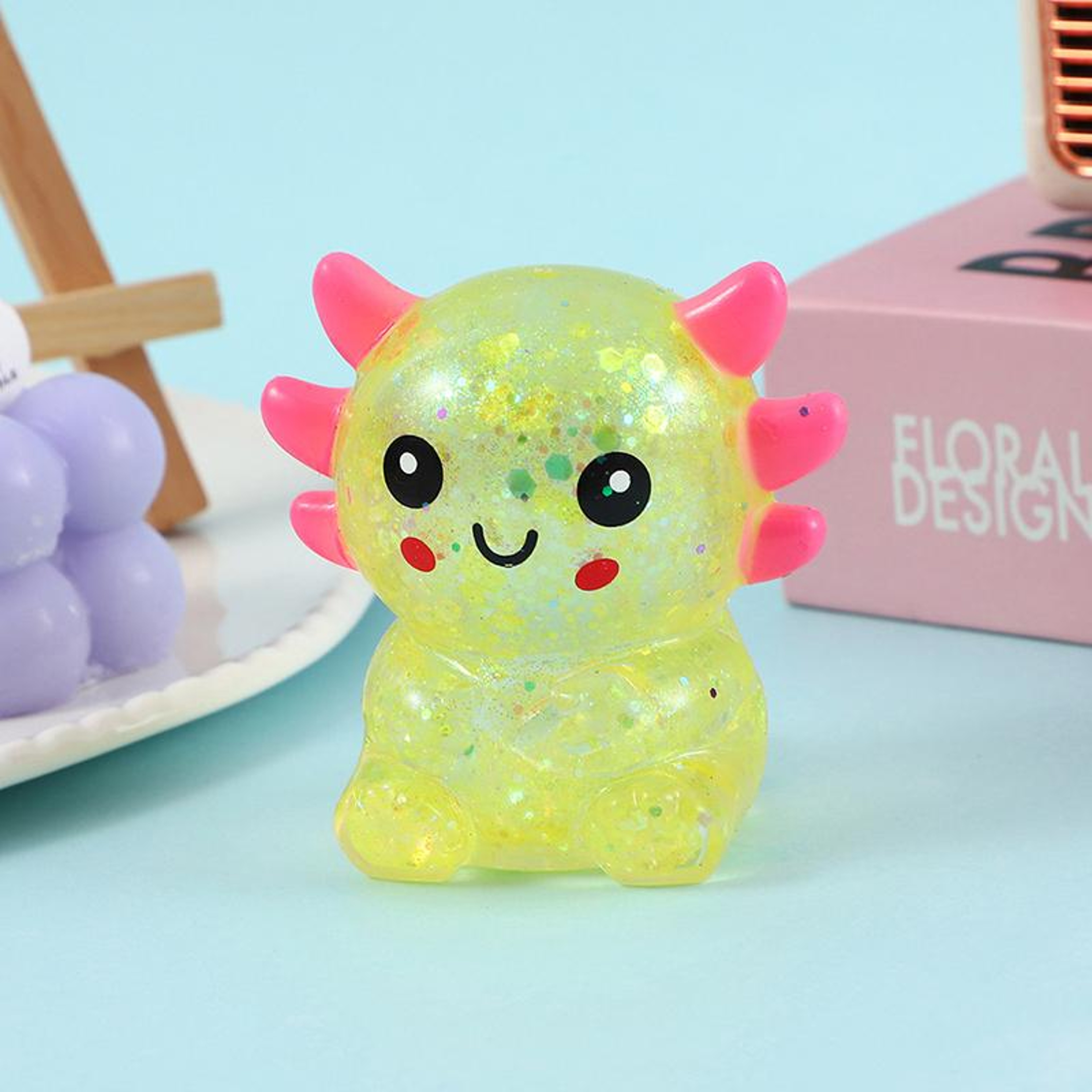 Axolotl Stress Ball Cute Squishy Fidget Toy for Stress Relief and Anxiety – view 12