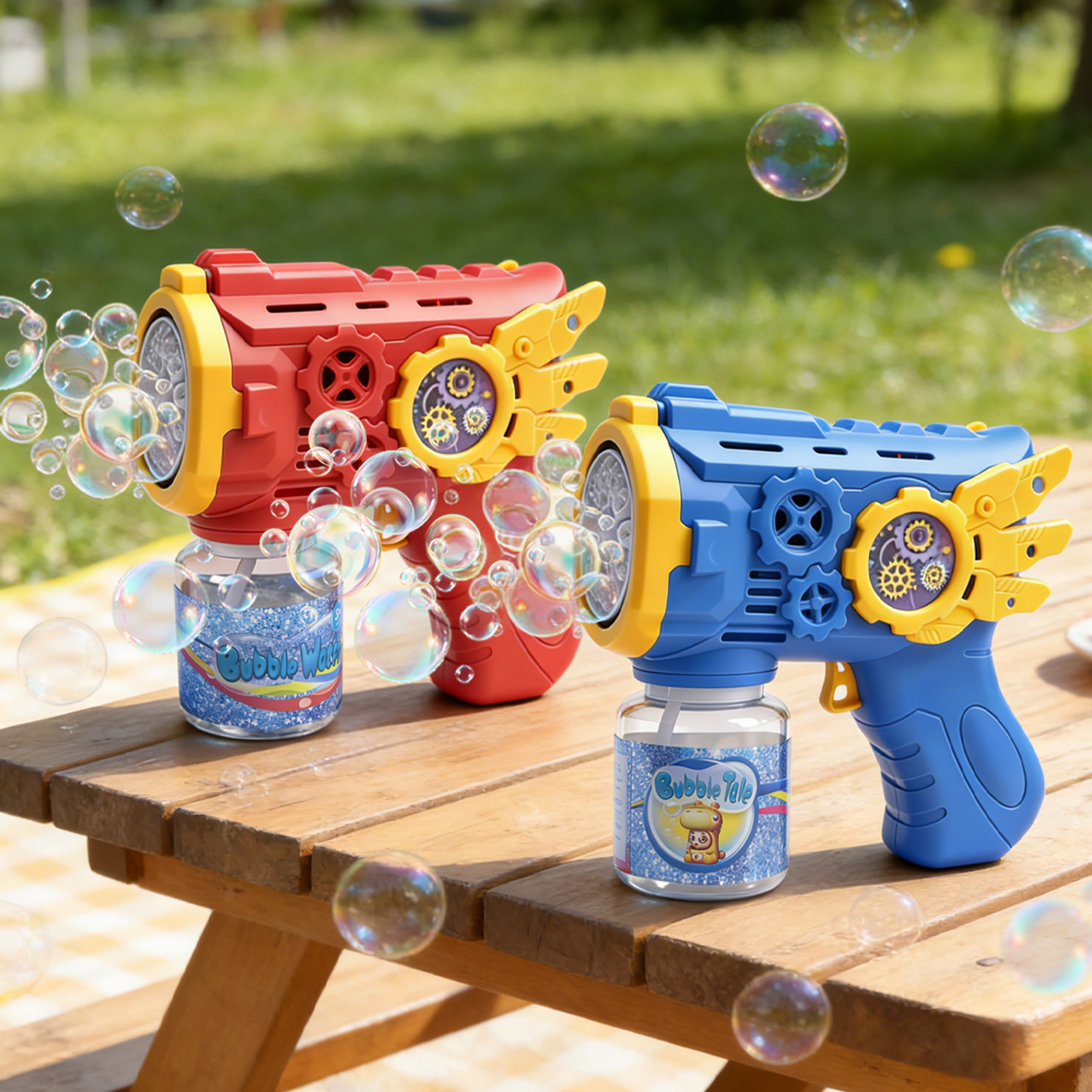 Electric Bubble Gun Toy for Kids Automatic Bubble Machine for Outdoor Summer Fun – view 1