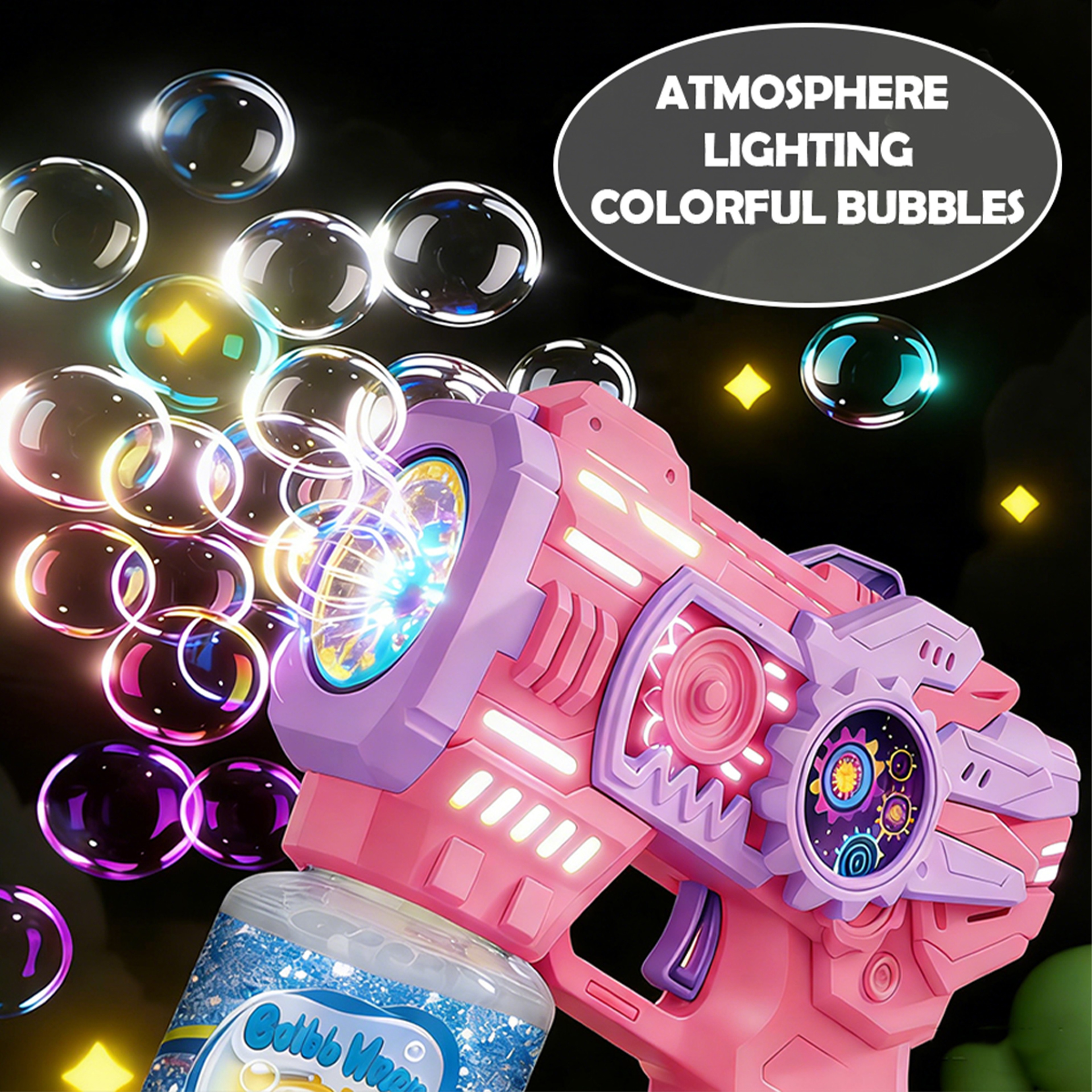 Electric Bubble Gun Toy for Kids Automatic Bubble Machine for Outdoor Summer Fun – view 4