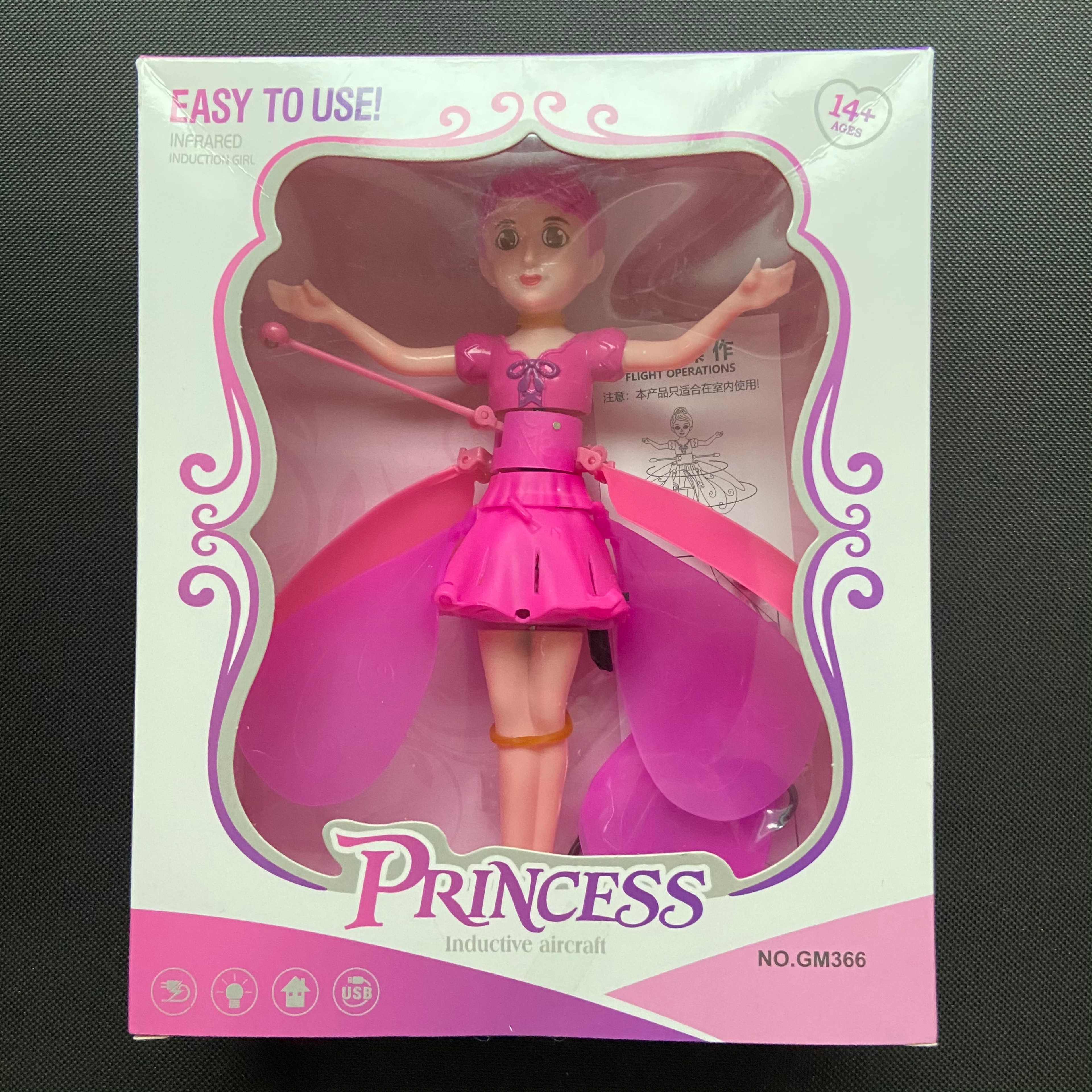 Magic Glow Flying Fairy Doll Gesture Control LED Helicopter Toy for Kids – view 9