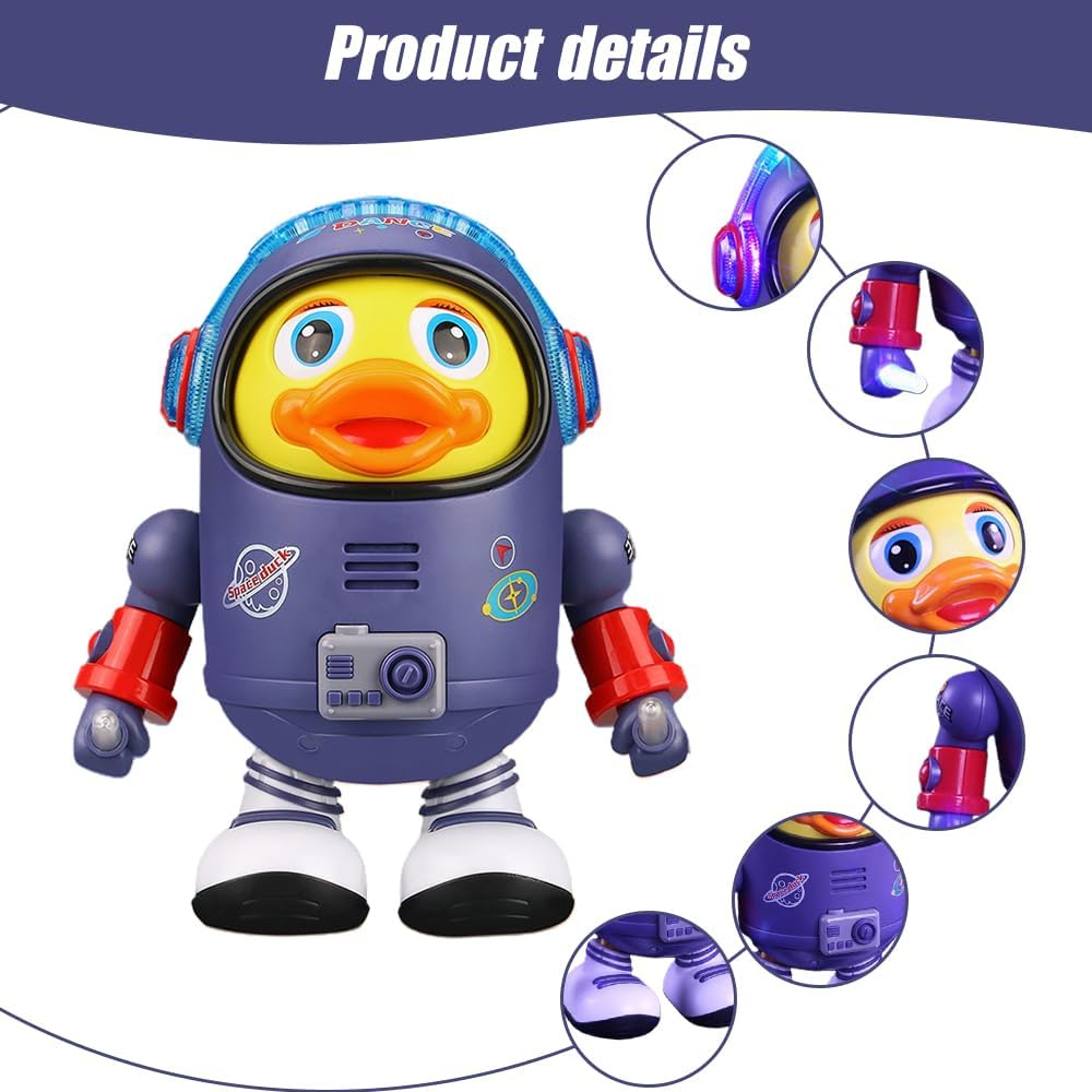 Dancing Duck Toy with Lights & Music Interactive Musical Baby Toy for Toddlers – view 2