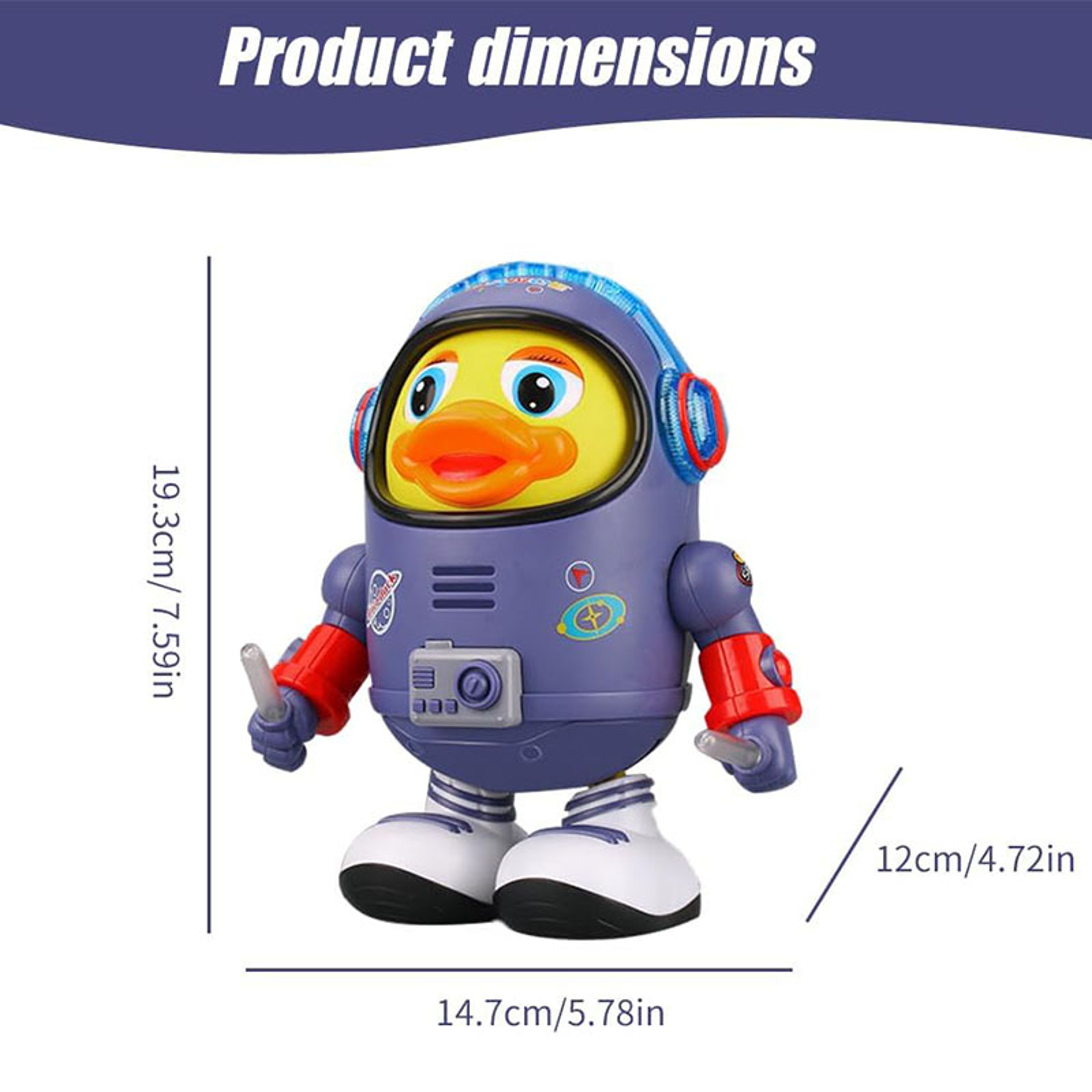 Dancing Duck Toy with Lights & Music Interactive Musical Baby Toy for Toddlers – view 6