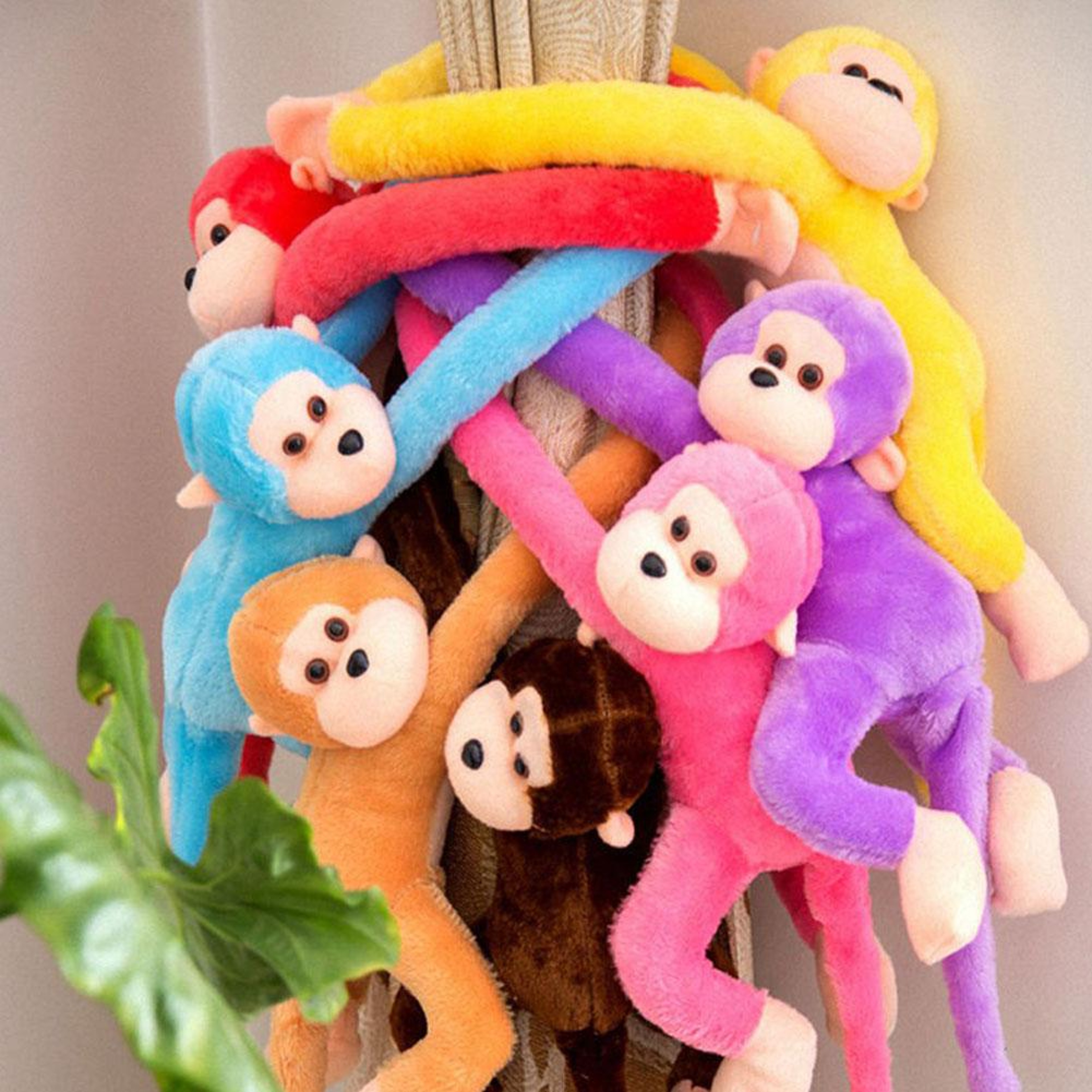 Long Arm Monkey Plush Toy Hanging Stuffed Animal Cute Curtain Decor Gift – view 5