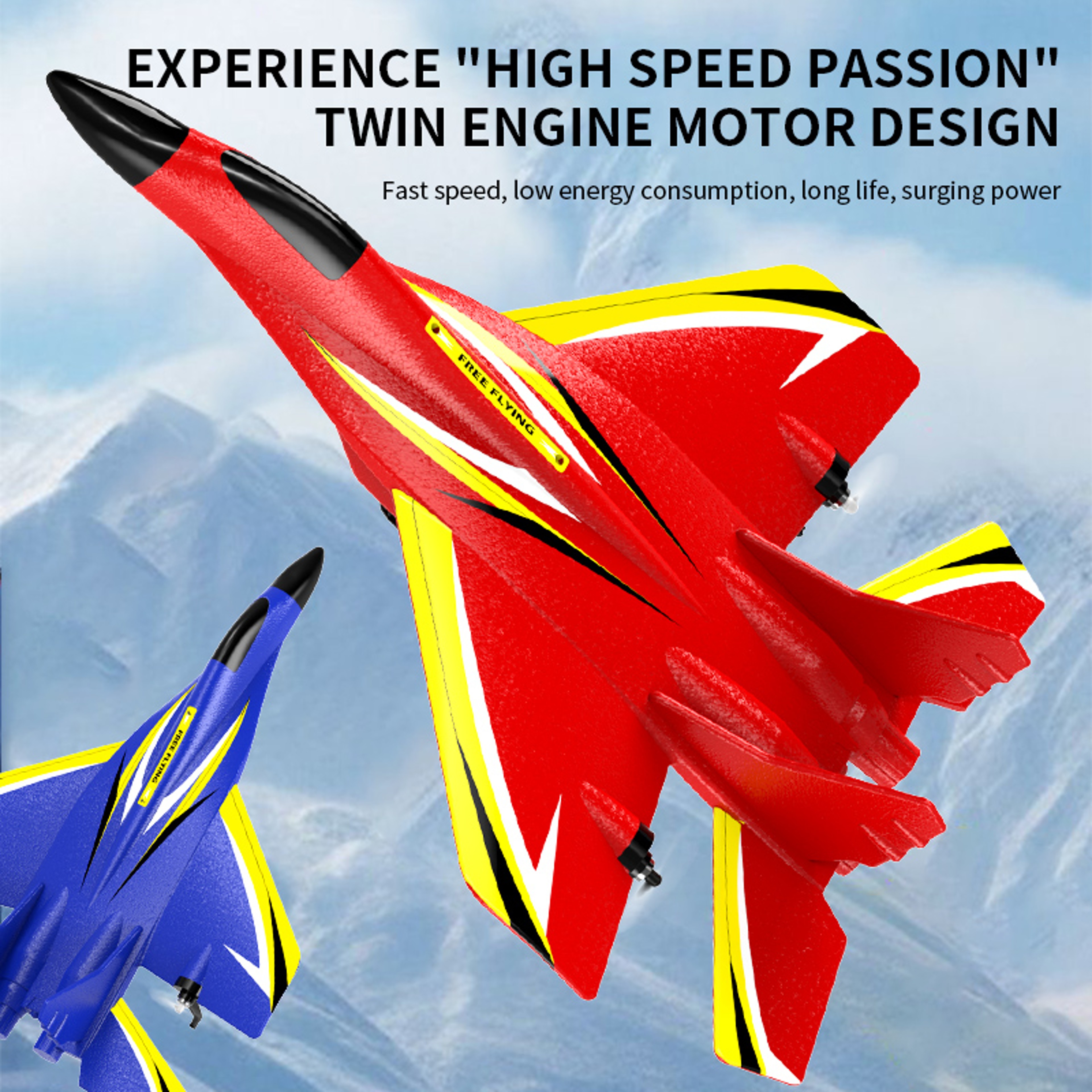 SkyBlaze RC Airplane 2.4G LED Remote Control Plane Foam Glider for Kids & Beginners – view 2