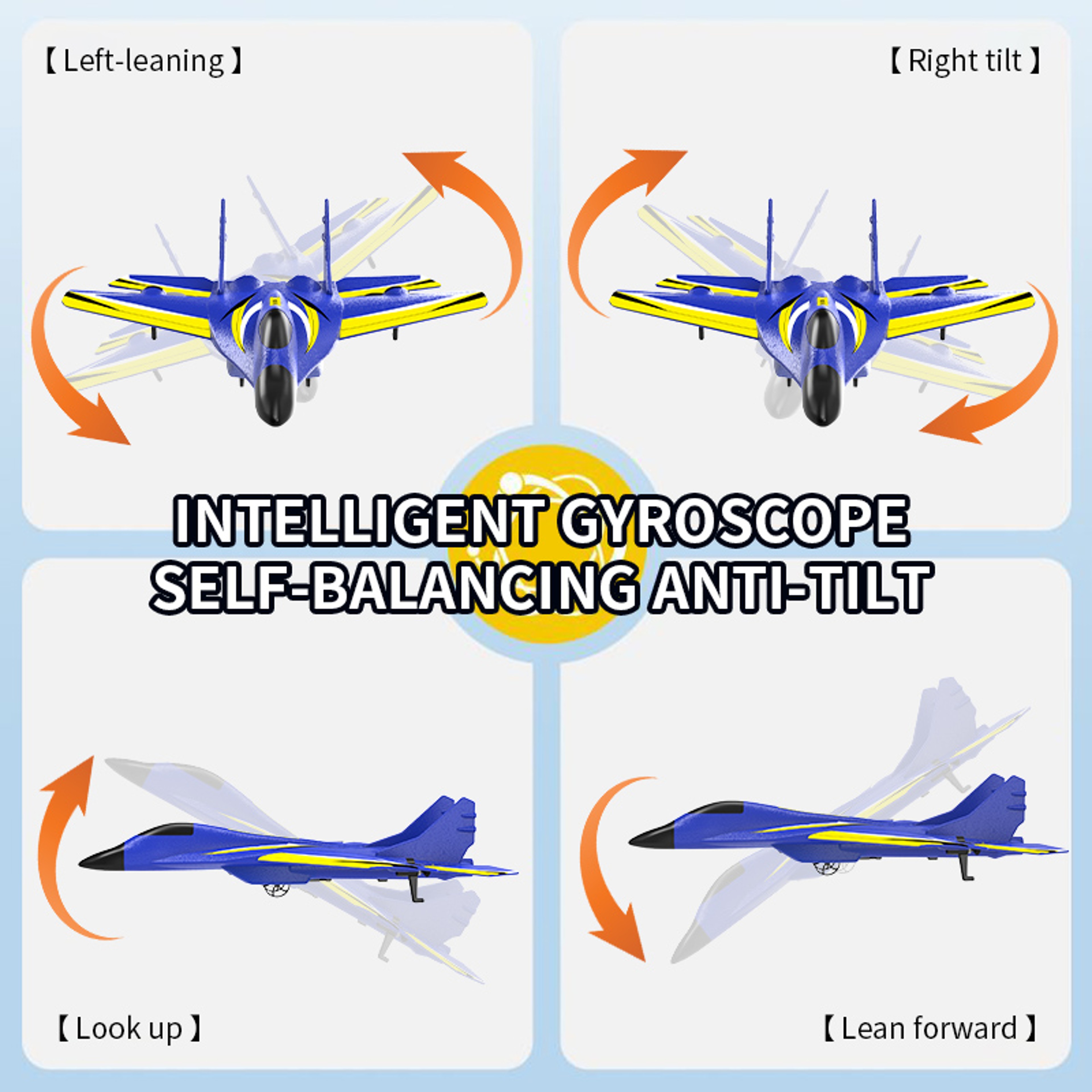 SkyBlaze RC Airplane 2.4G LED Remote Control Plane Foam Glider for Kids & Beginners – view 5