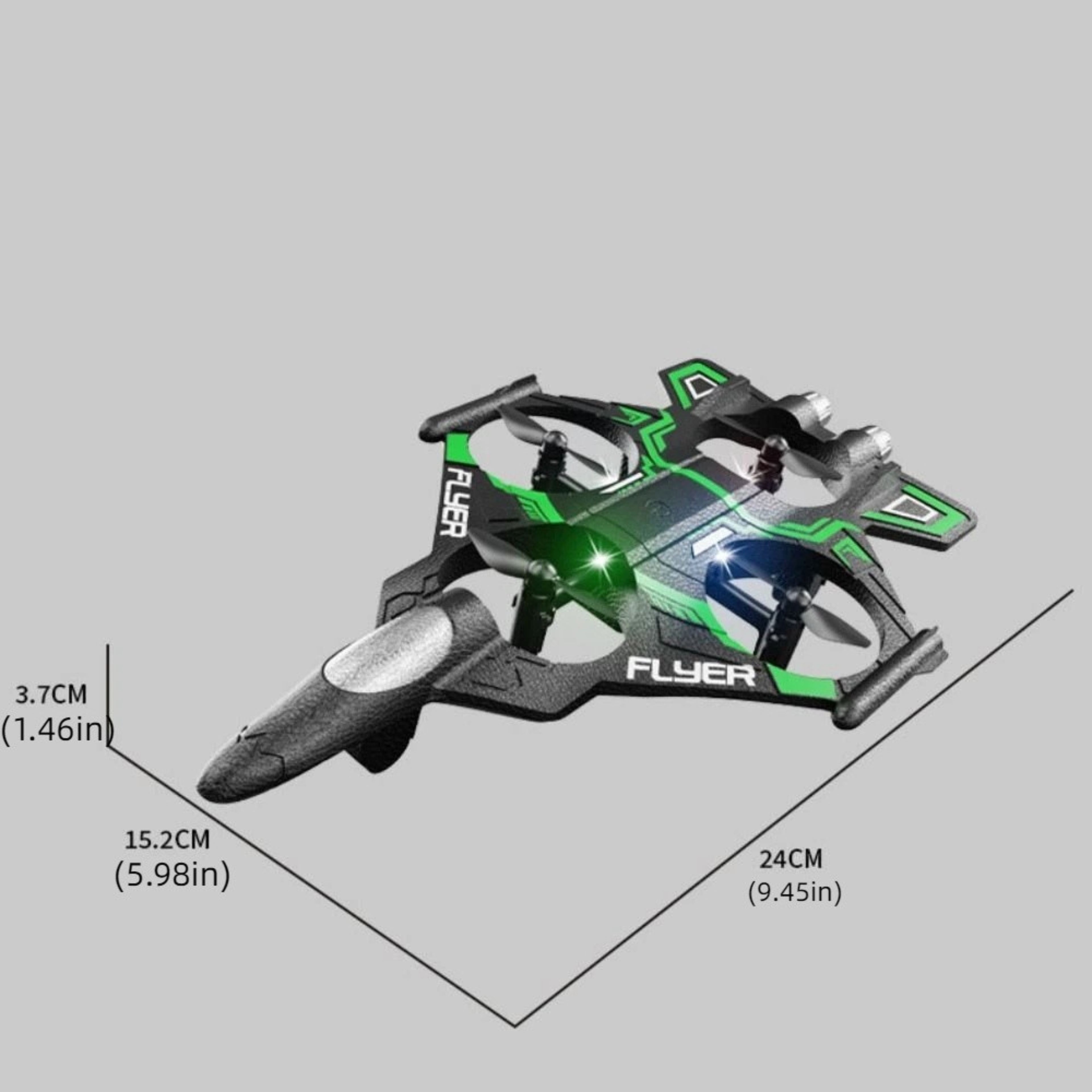 Sky Blaze RC Fighter Plane 24G Gravity Sensing Foam Stunt Aircraft With Lights 5