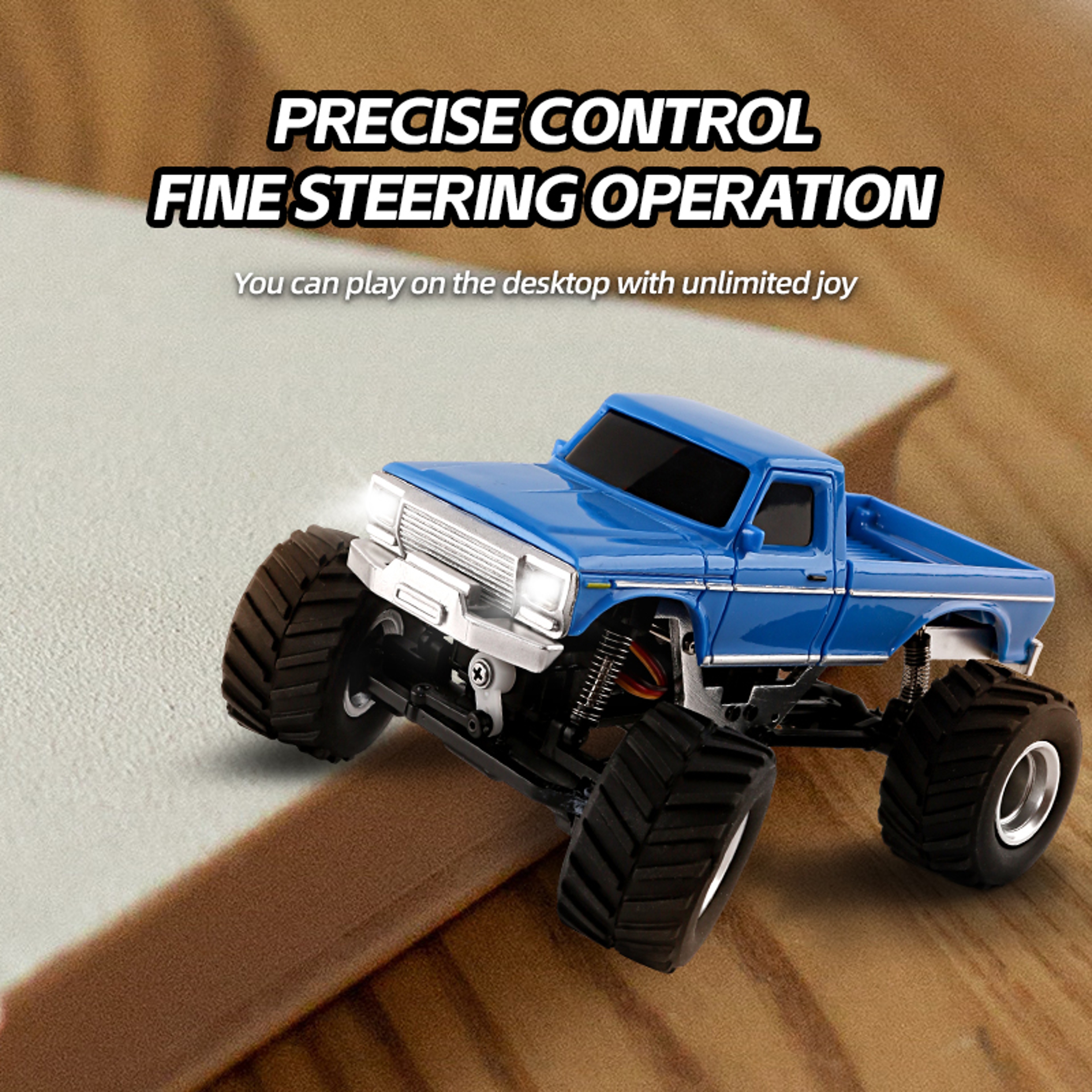 Mini RC Crawler 4WD Off Road RC Car with LED Lights and 2.4GHz Remote Control RTR – view 3