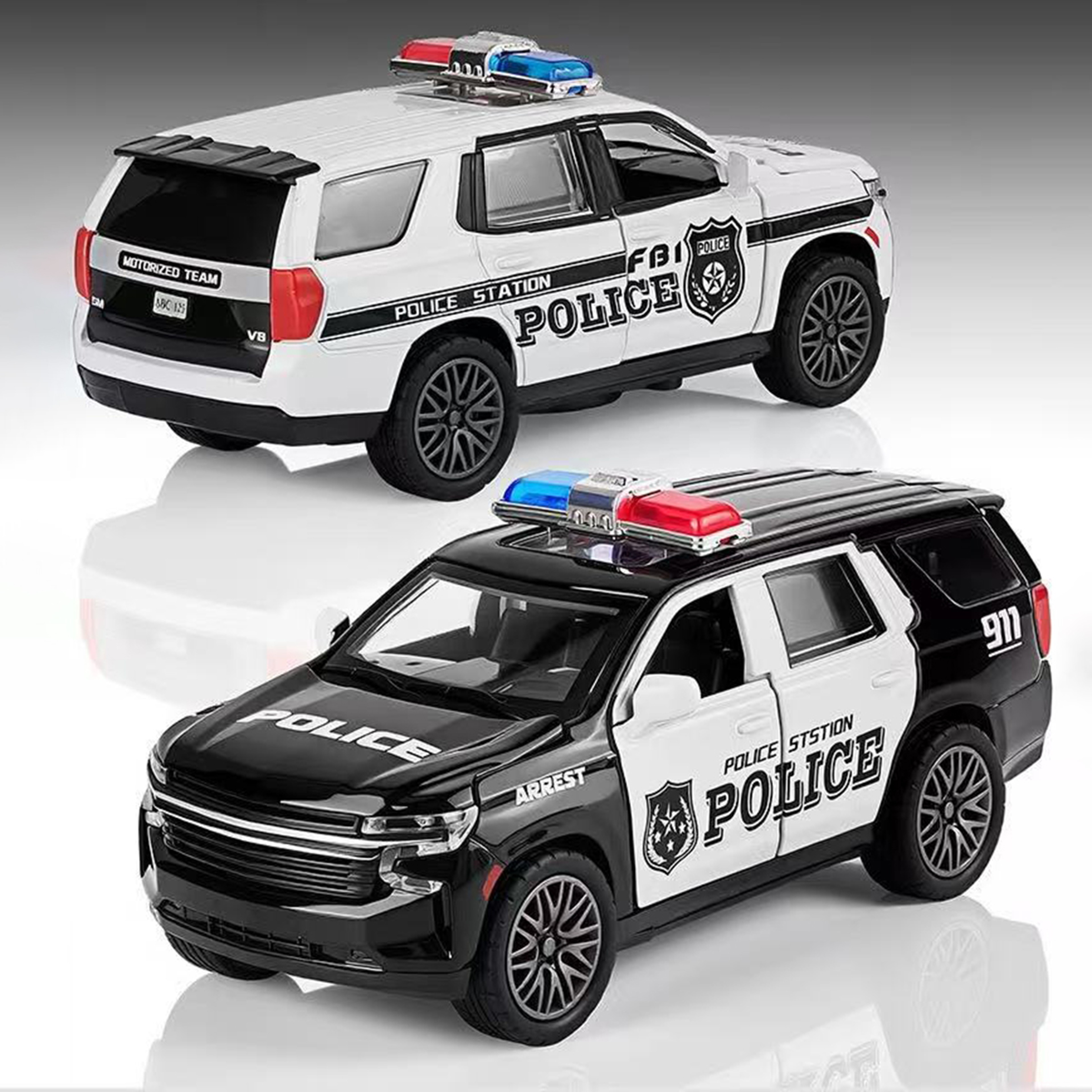 Die Cast Toy Car Pull Back Alloy Model Vehicle with Opening Doors – view 2
