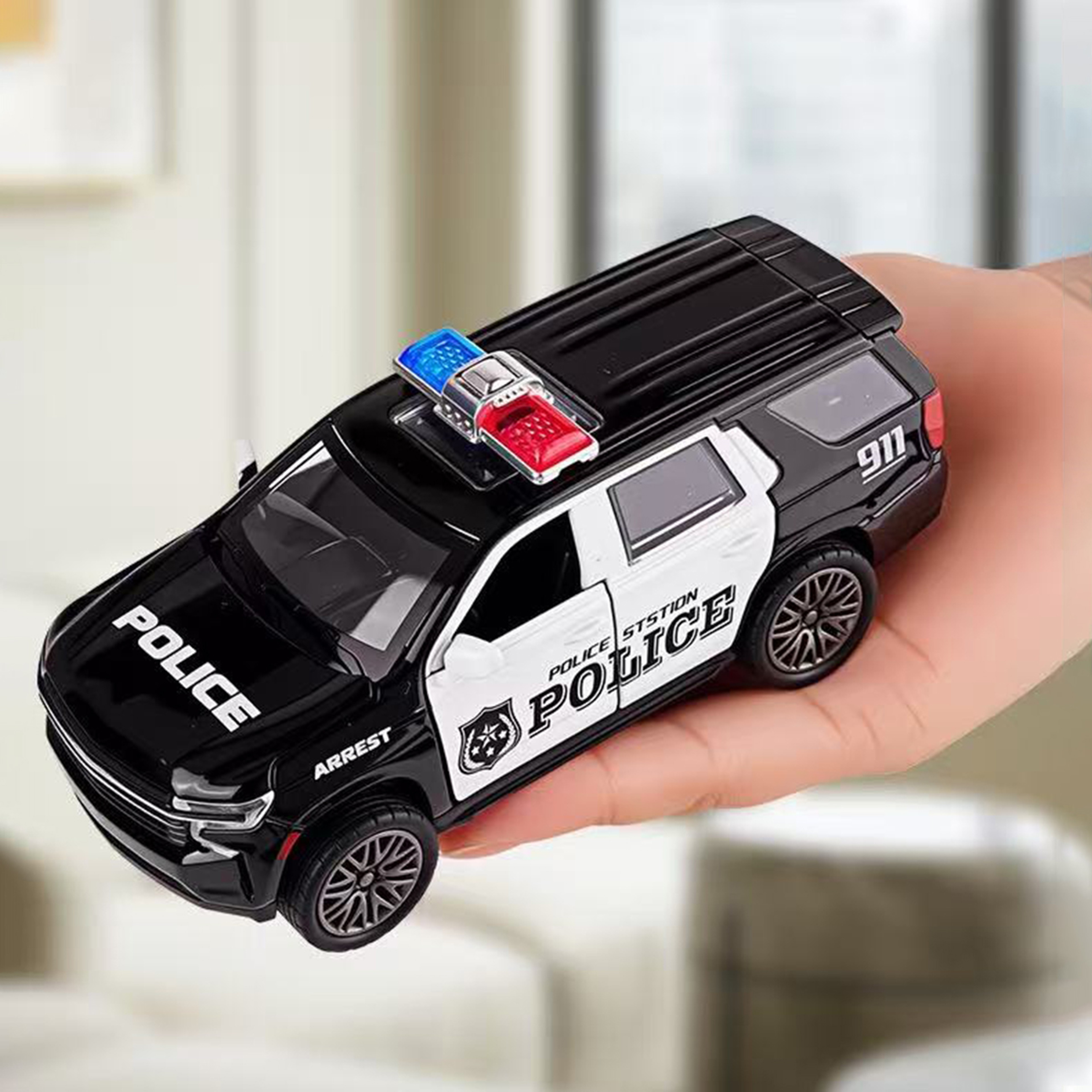 Die Cast Toy Car Pull Back Alloy Model Vehicle with Opening Doors – view 4