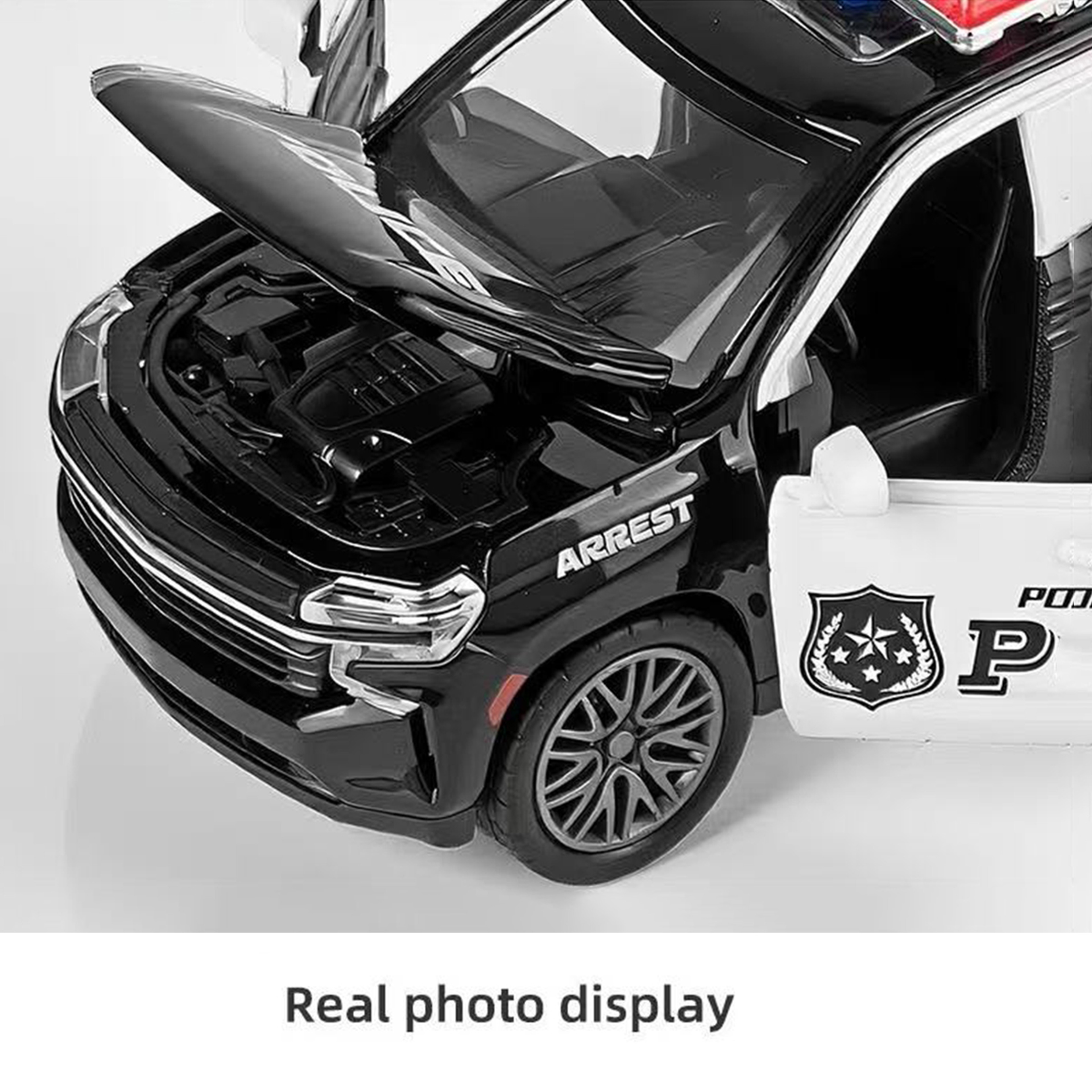 Die Cast Toy Car Pull Back Alloy Model Vehicle with Opening Doors – view 5