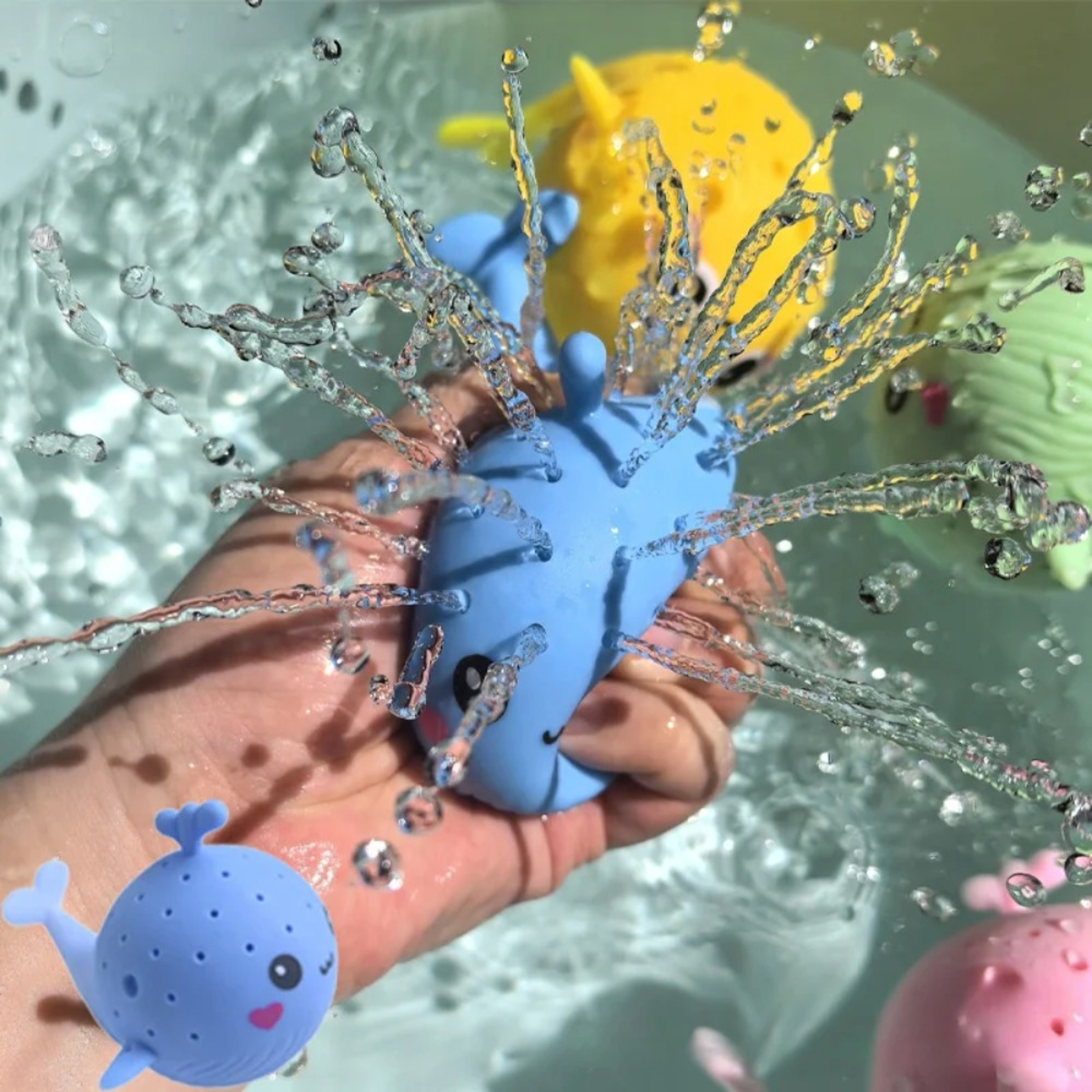 Cute Whale Bath Toy Water Spraying Baby Bath Toy for Toddlers & Kids – view 3