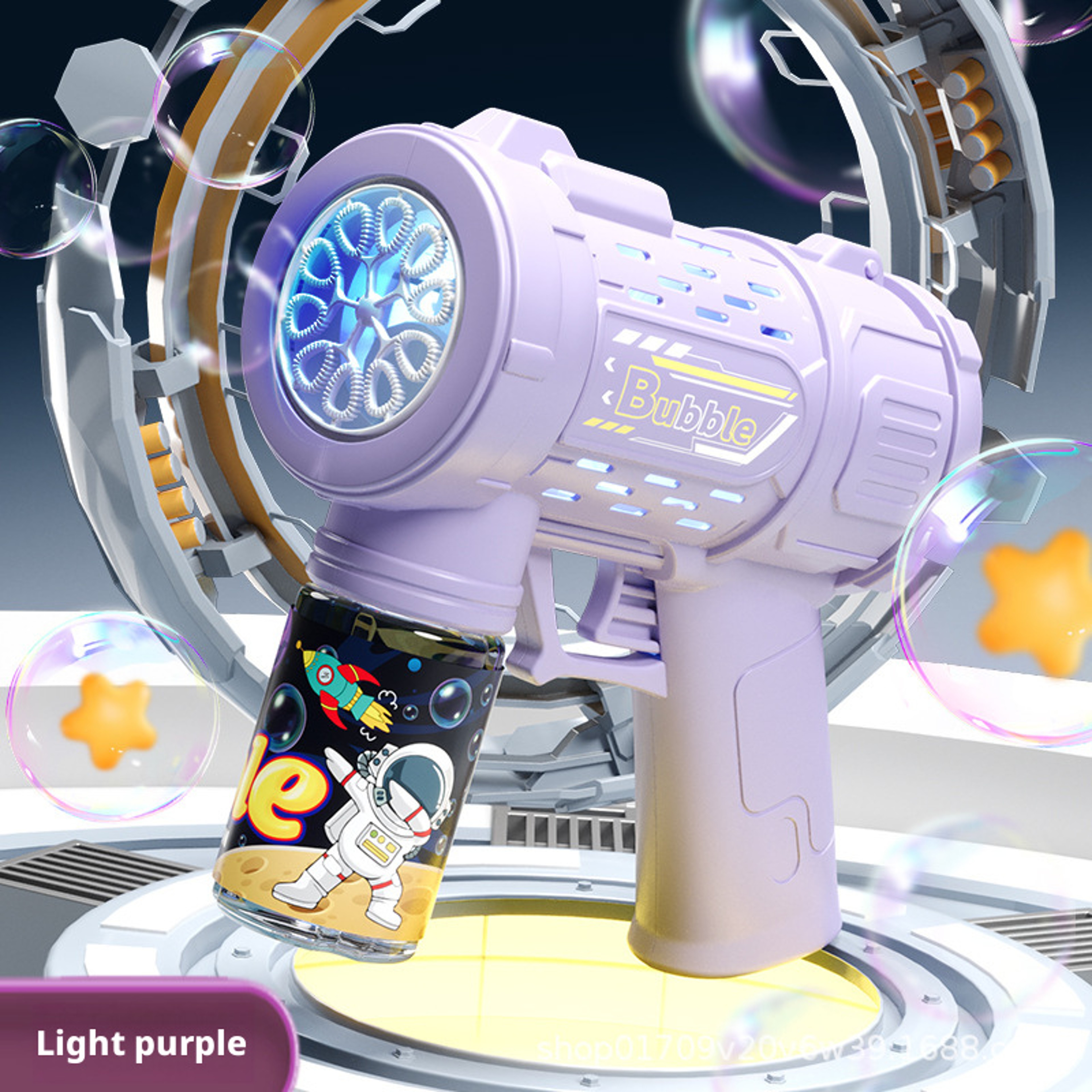 Automatic Bubble Gun For Kids Electric Bubble Blower Toy With Bubble Solution For Outdoor Fun 0