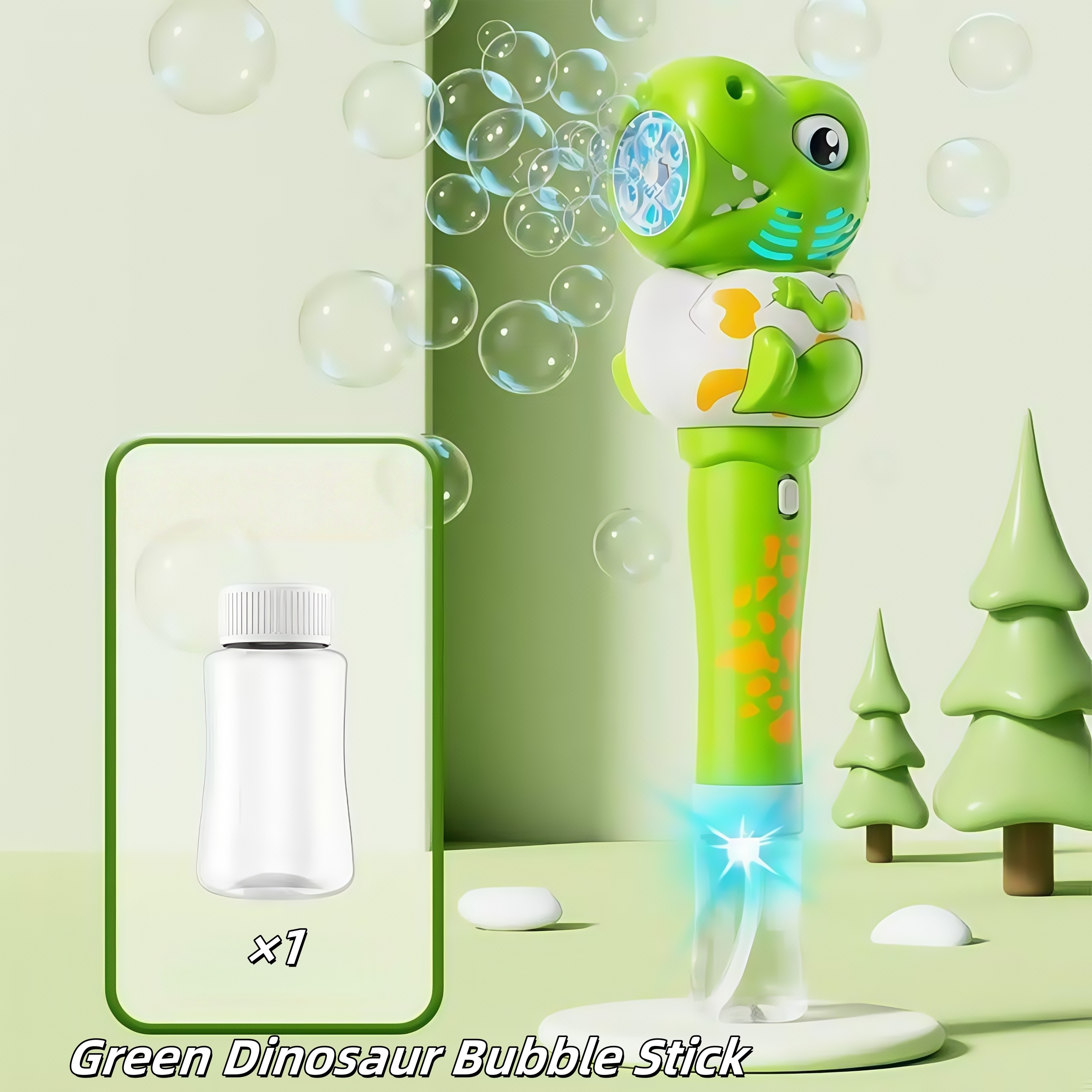 Glow Roar Bubble Machine for Kids Dinosaur & Giraffe Automatic Bubble Blower Toy – view 11