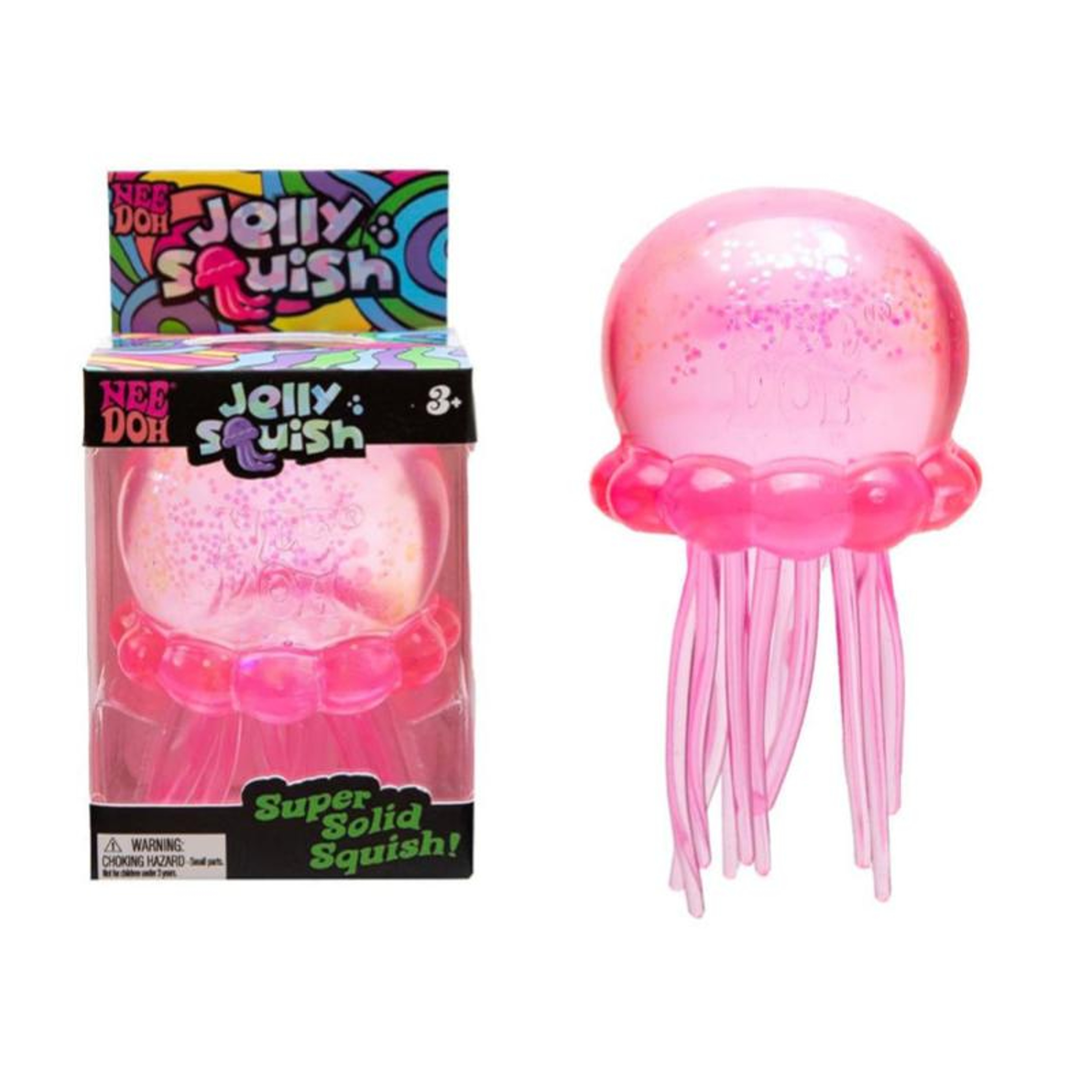 NeeDoh Fuzz Ball Jellyfish Stress Relief Toy Blind Box Sensory Squishy Fidget Gift 2
