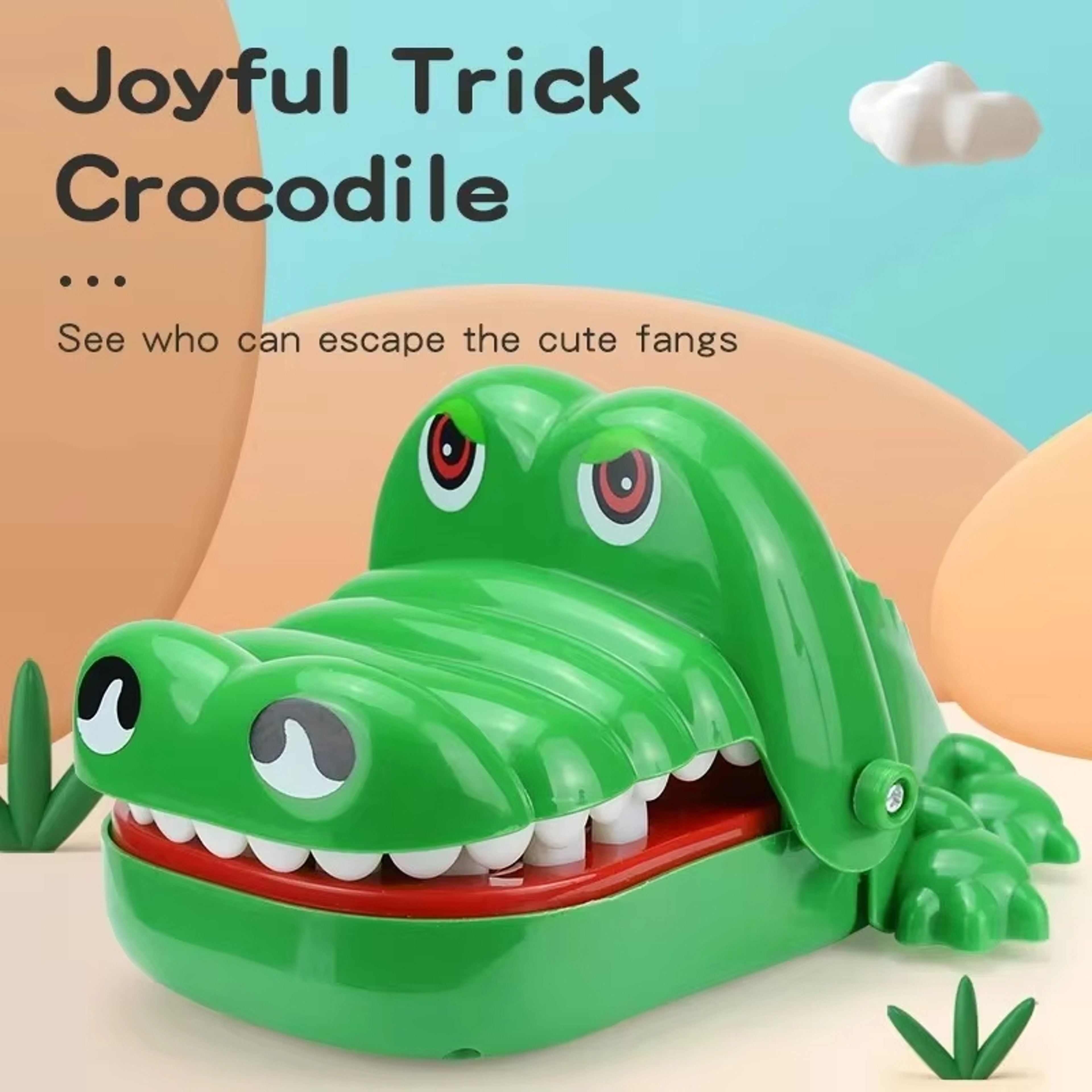 Snap  Laugh Crocodile Bite Game Funny Crocodile Teeth Toy Family Party Game For Kids  Adults 0