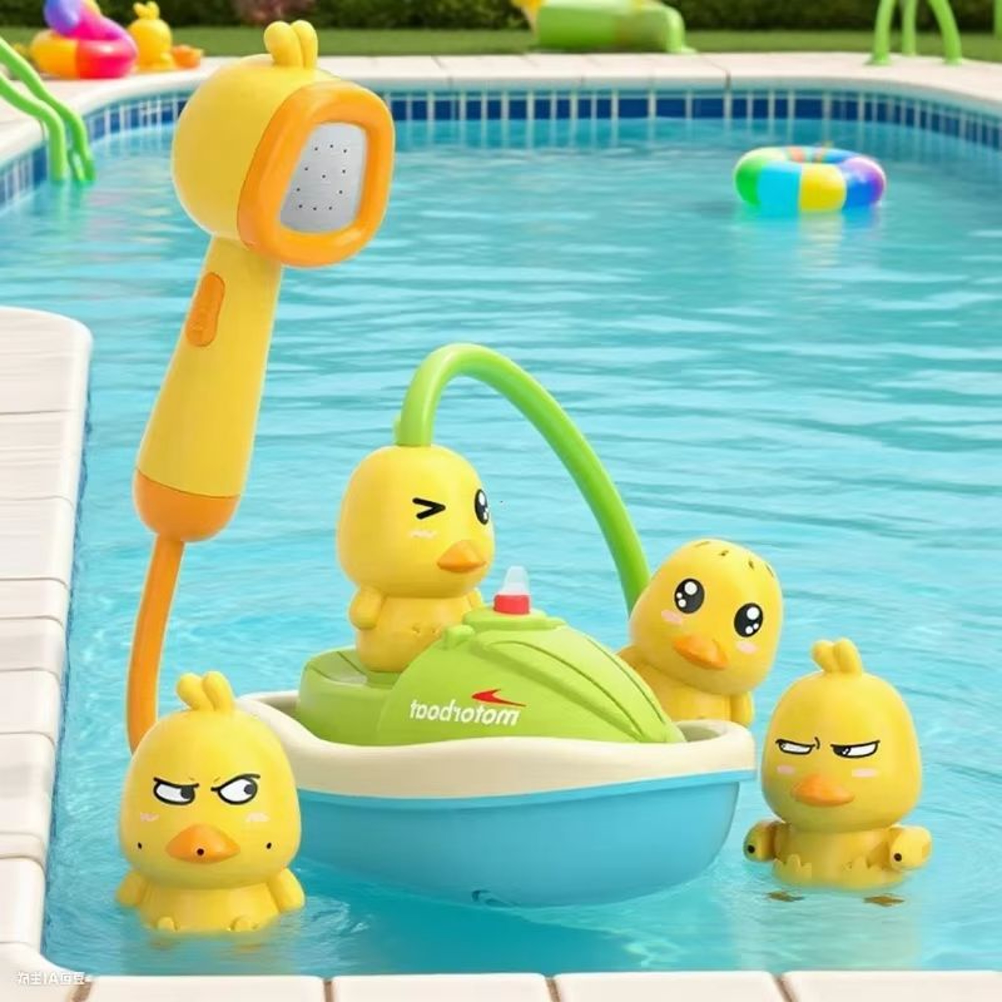 Cute Duck Bath Toy Electric Water Spray Baby Bath Toy for Toddlers & Kids – view 1