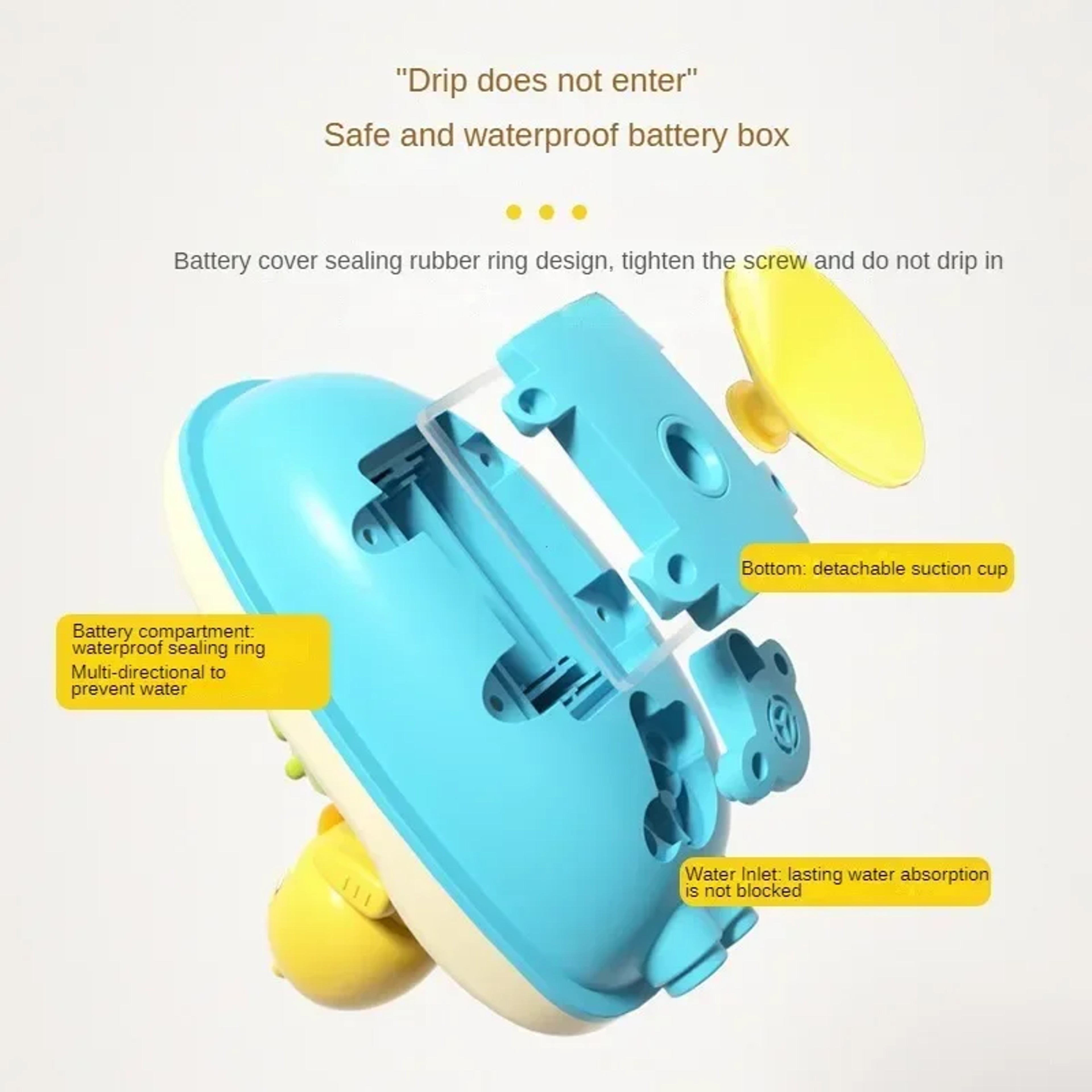 Cute Duck Bath Toy Electric Water Spray Baby Bath Toy for Toddlers & Kids – view 5
