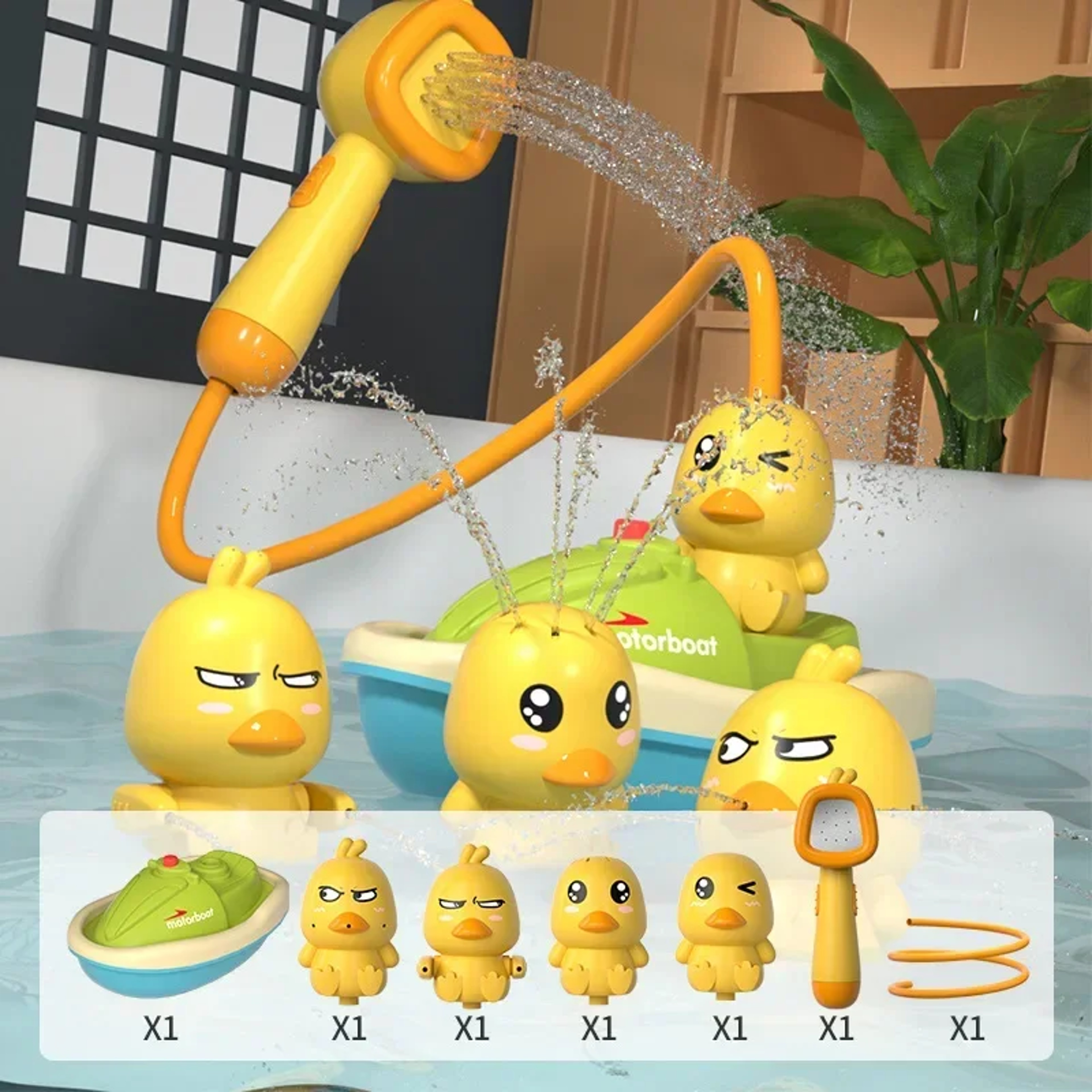 Cute Duck Bath Toy Electric Water Spray Baby Bath Toy for Toddlers & Kids – view 8