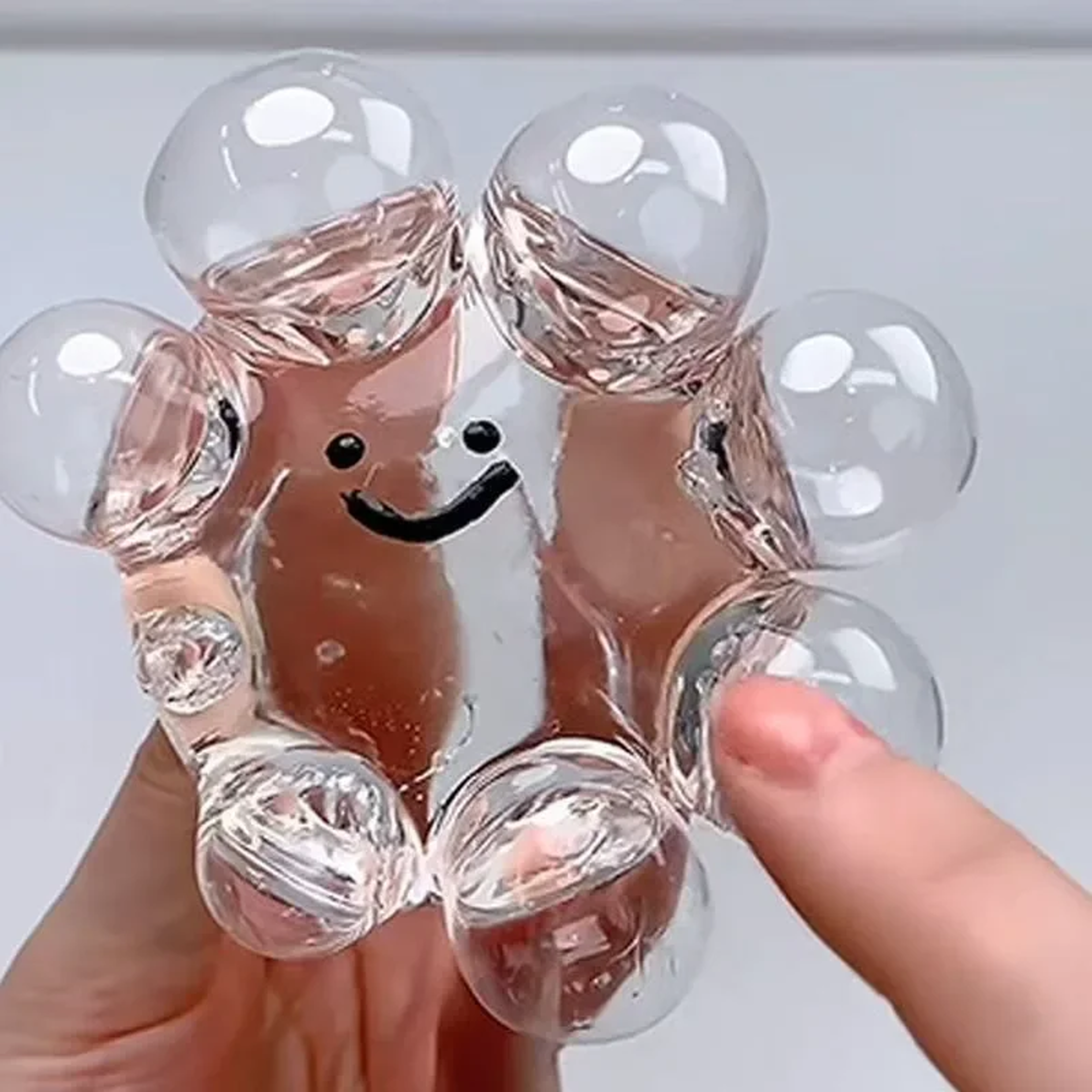 Transparent Stress Relief Toy Adjustable Vacuum Squishy Stress Ball For Sensory Fun  Relaxation 3