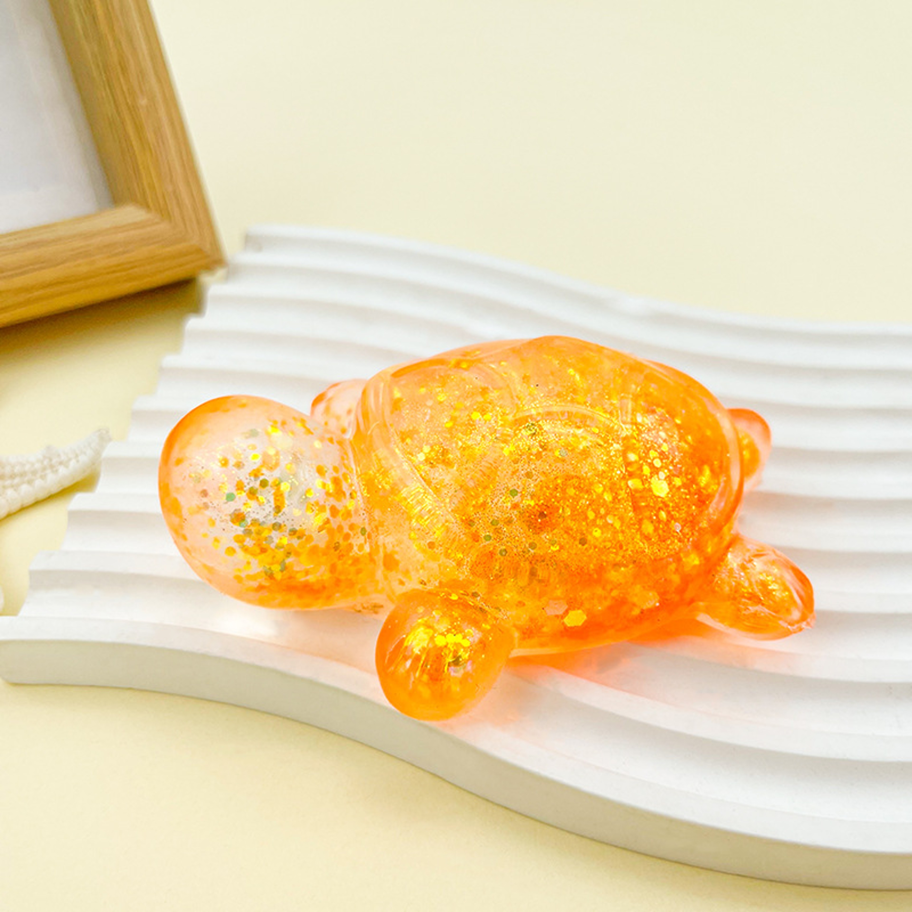 Cute Squishy Turtle Toy Glitter Sensory Stress Relief Squeeze Fidget For Kids  Adults 7