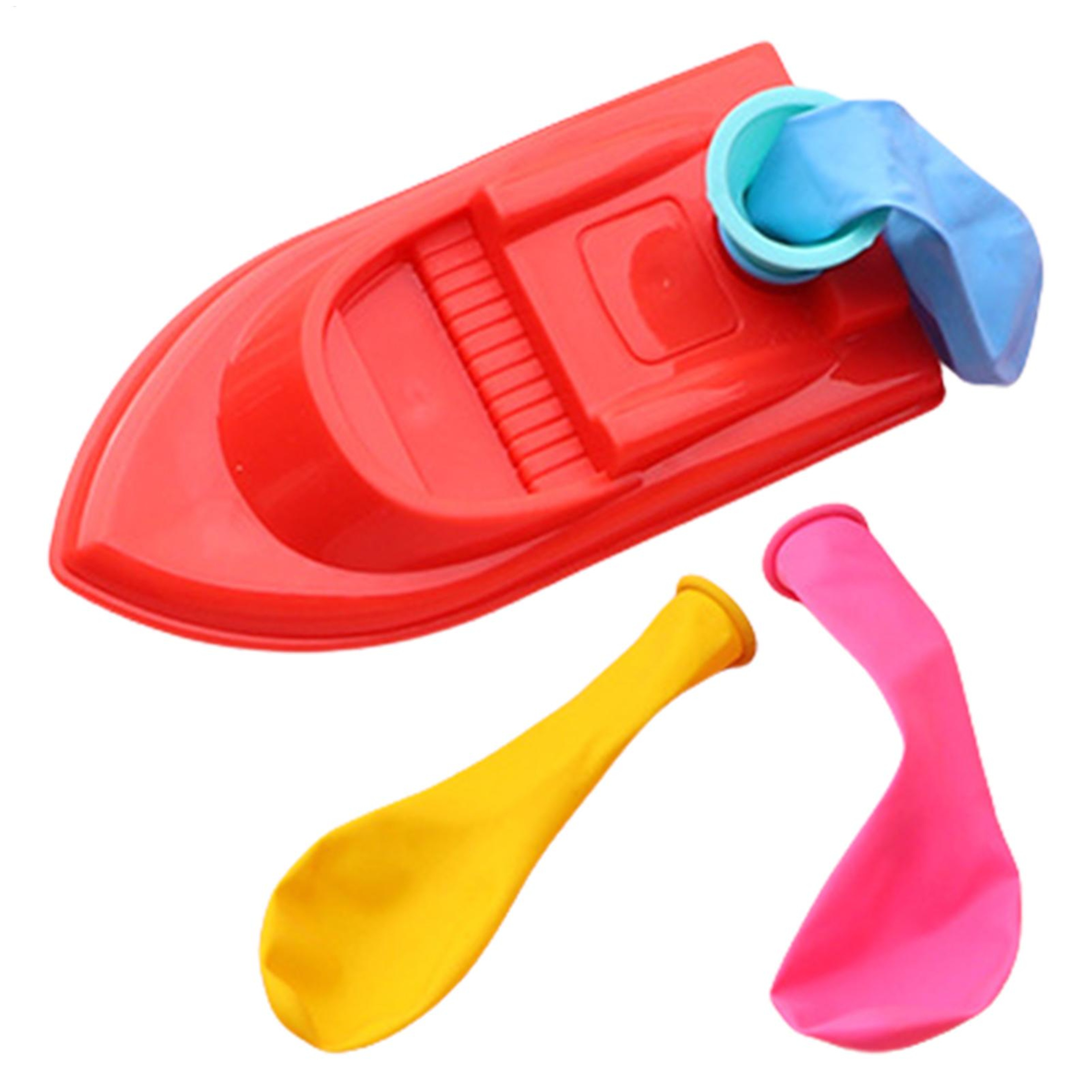 Balloon Powered Boat DIY Science Experiment STEM Bath Toy For Kids 2