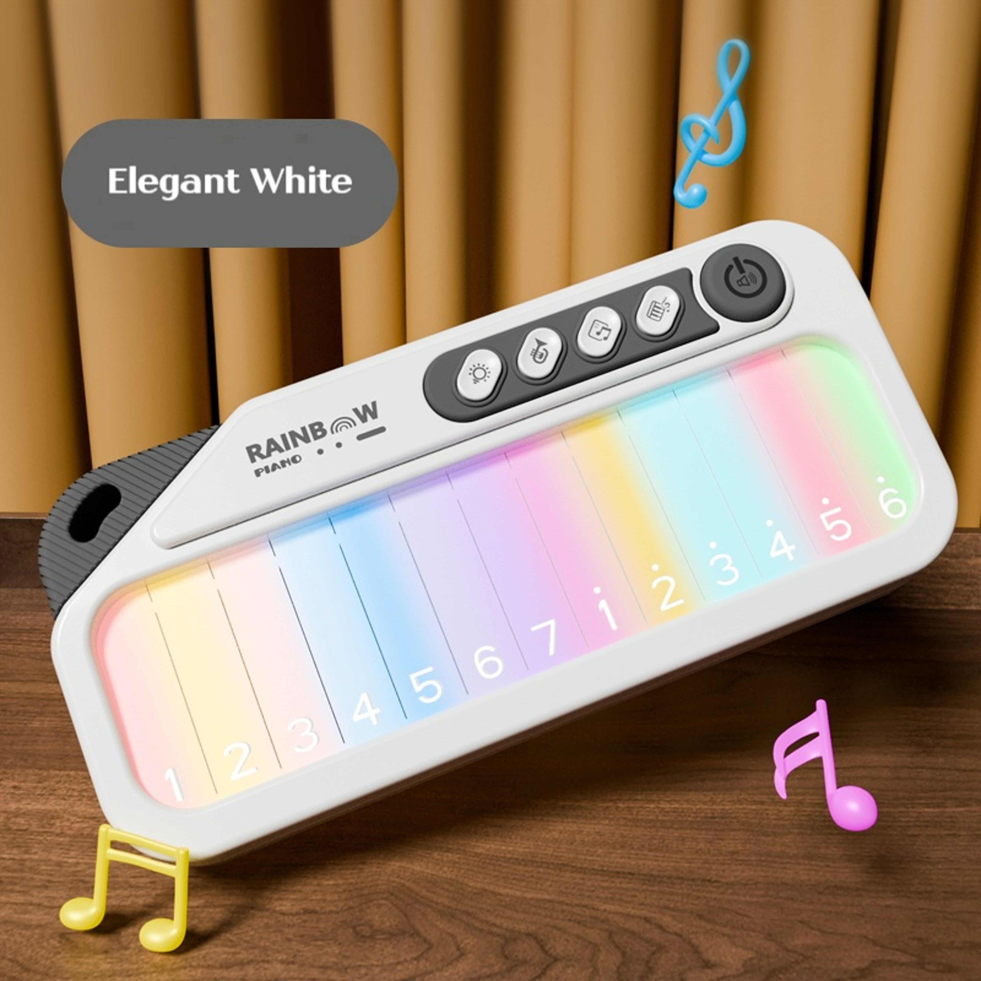 Rainbow Kids Piano Keyboard Touch Light Educational Music Toy for Toddlers and Preschoolers – view 8