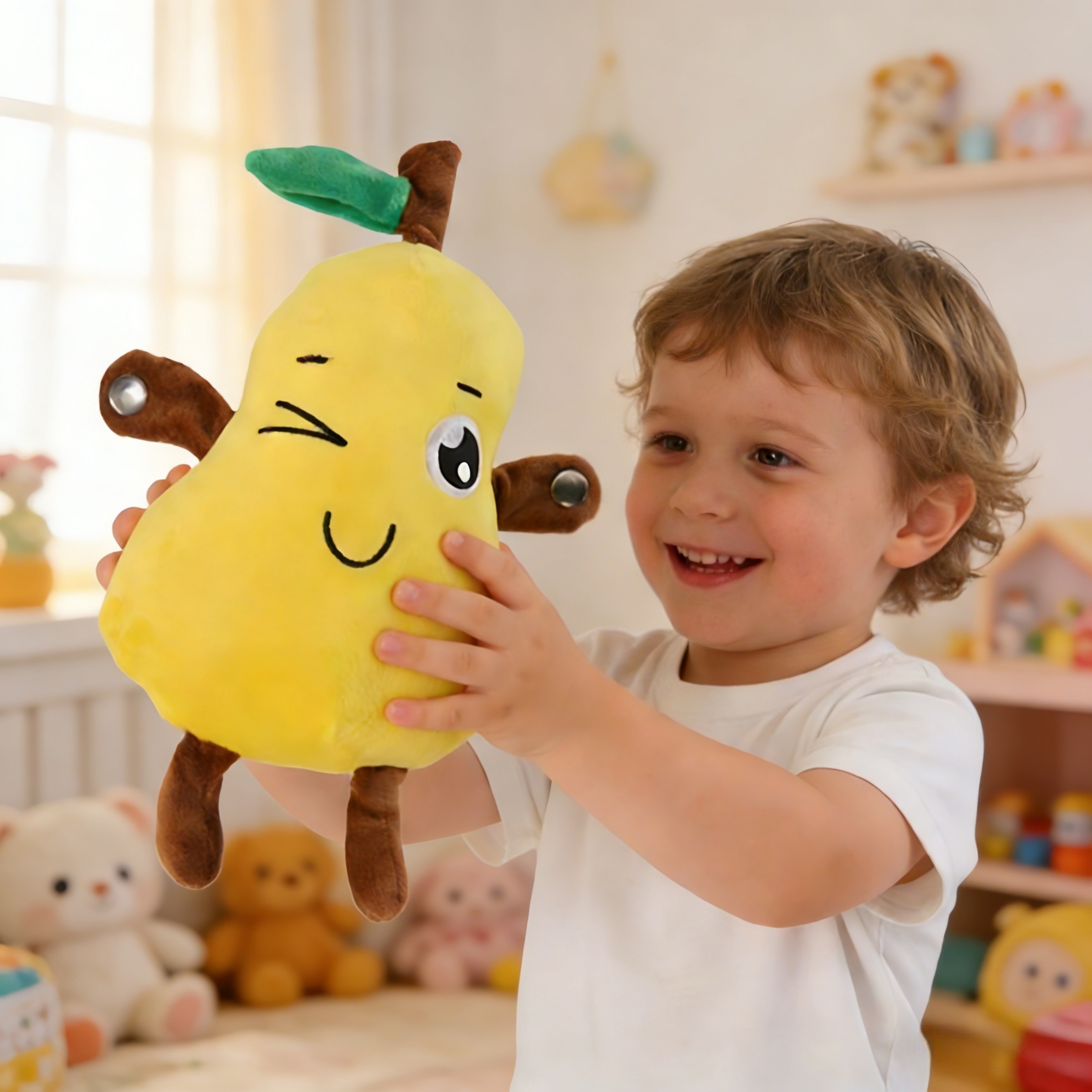 Interactive Musical Plush Toy Touch Sensitive Fruit Piano Doll For Kids And Family Fun 4