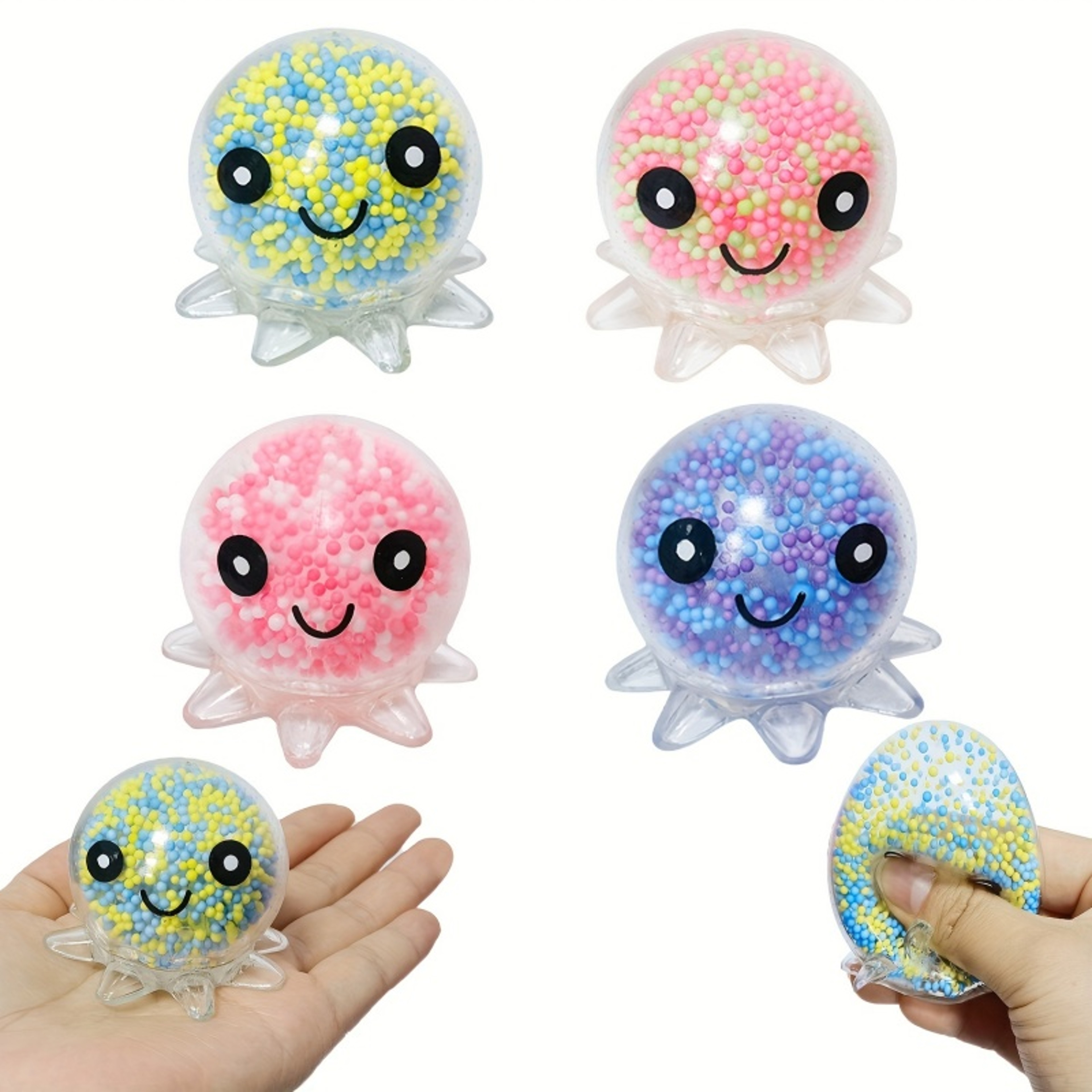 GlowSquish Glowing Stress Ball Squishy Fidget Toy For Kids And Adults 0