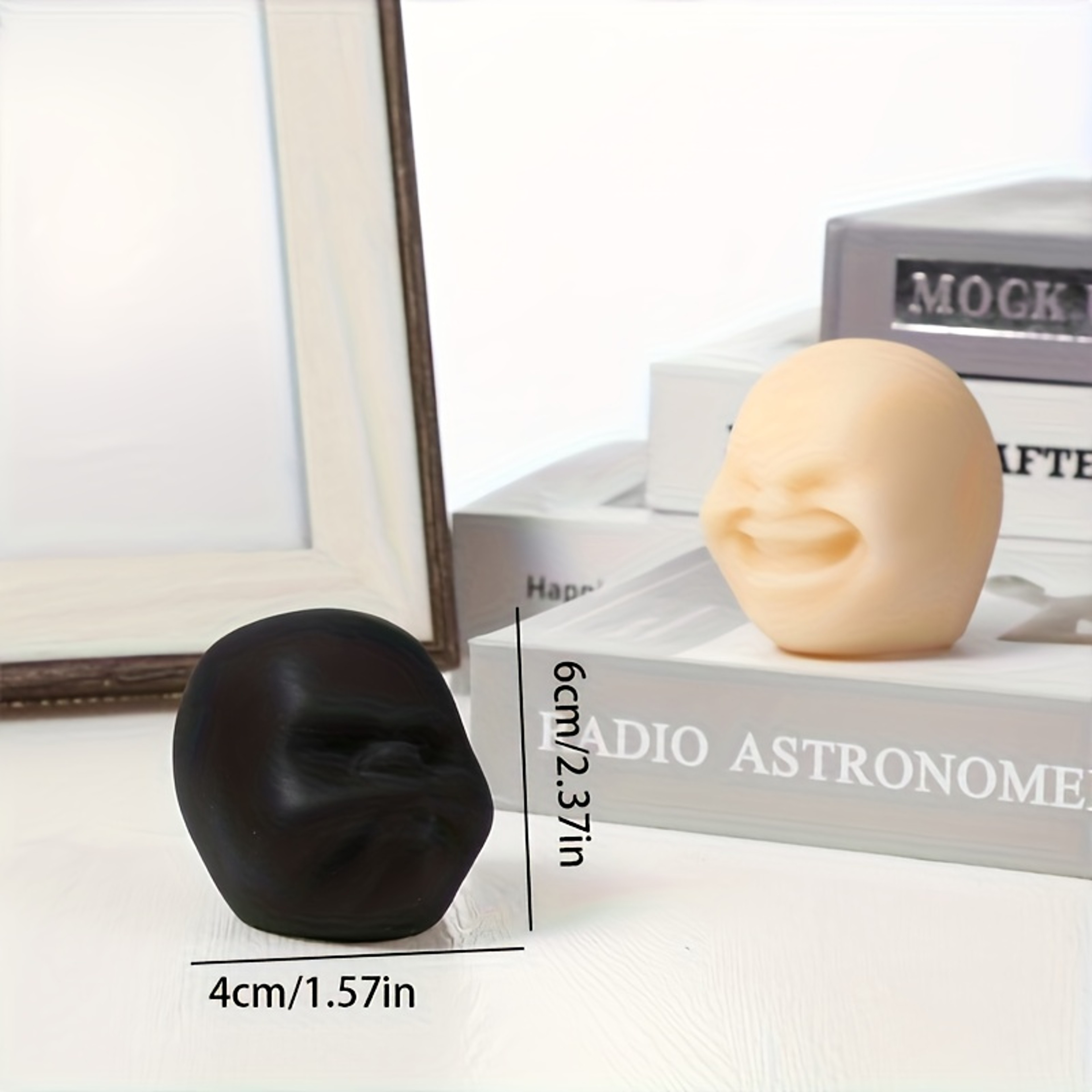 Funny Human Face Stress Ball Soft Fidget Toy for Stress Relief, Sensory Play & Hand Exercise – view 3