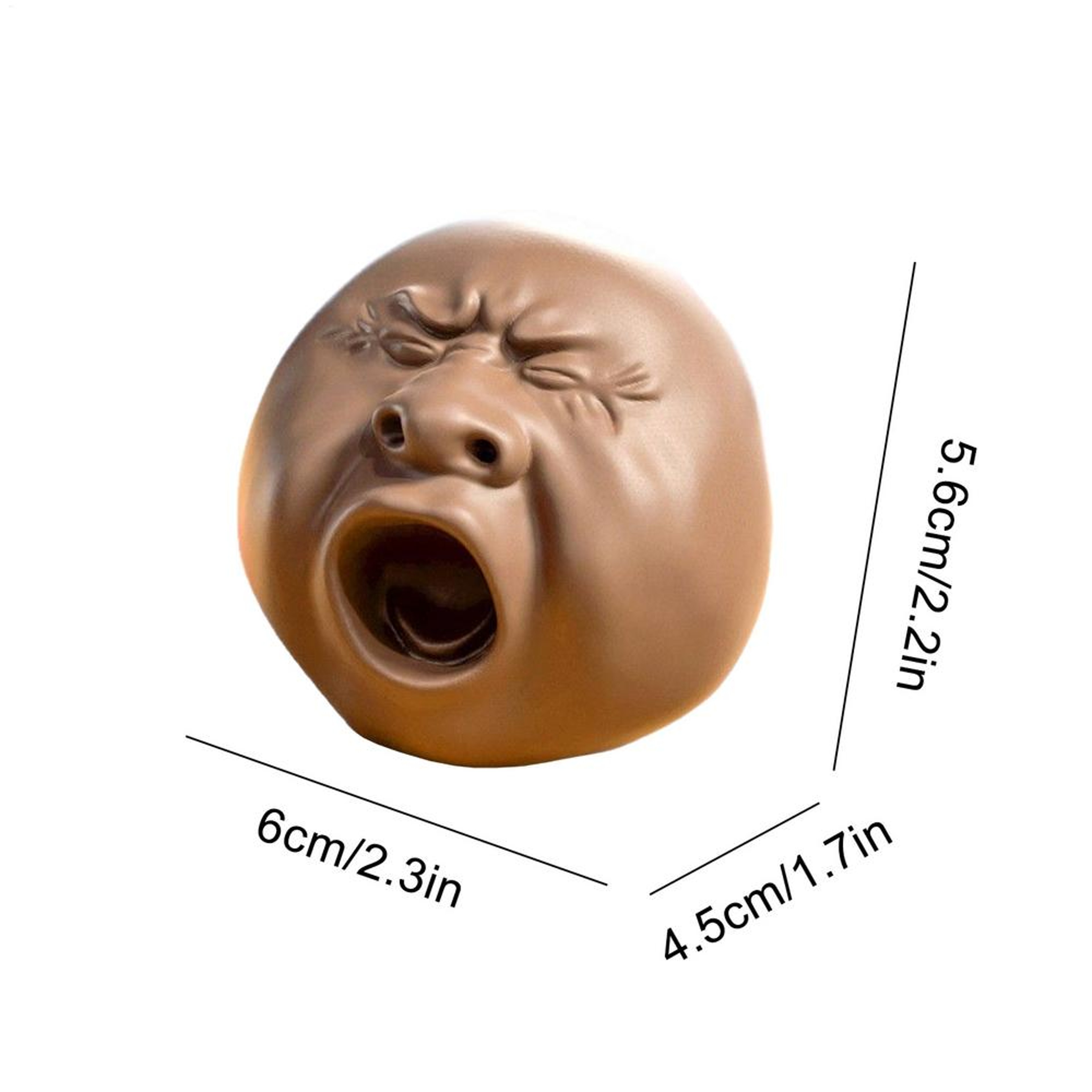 Funny Yawning Face Stress Relief Toy Water Spray Squeeze Toy for Desk Fun & Pranks – view 7