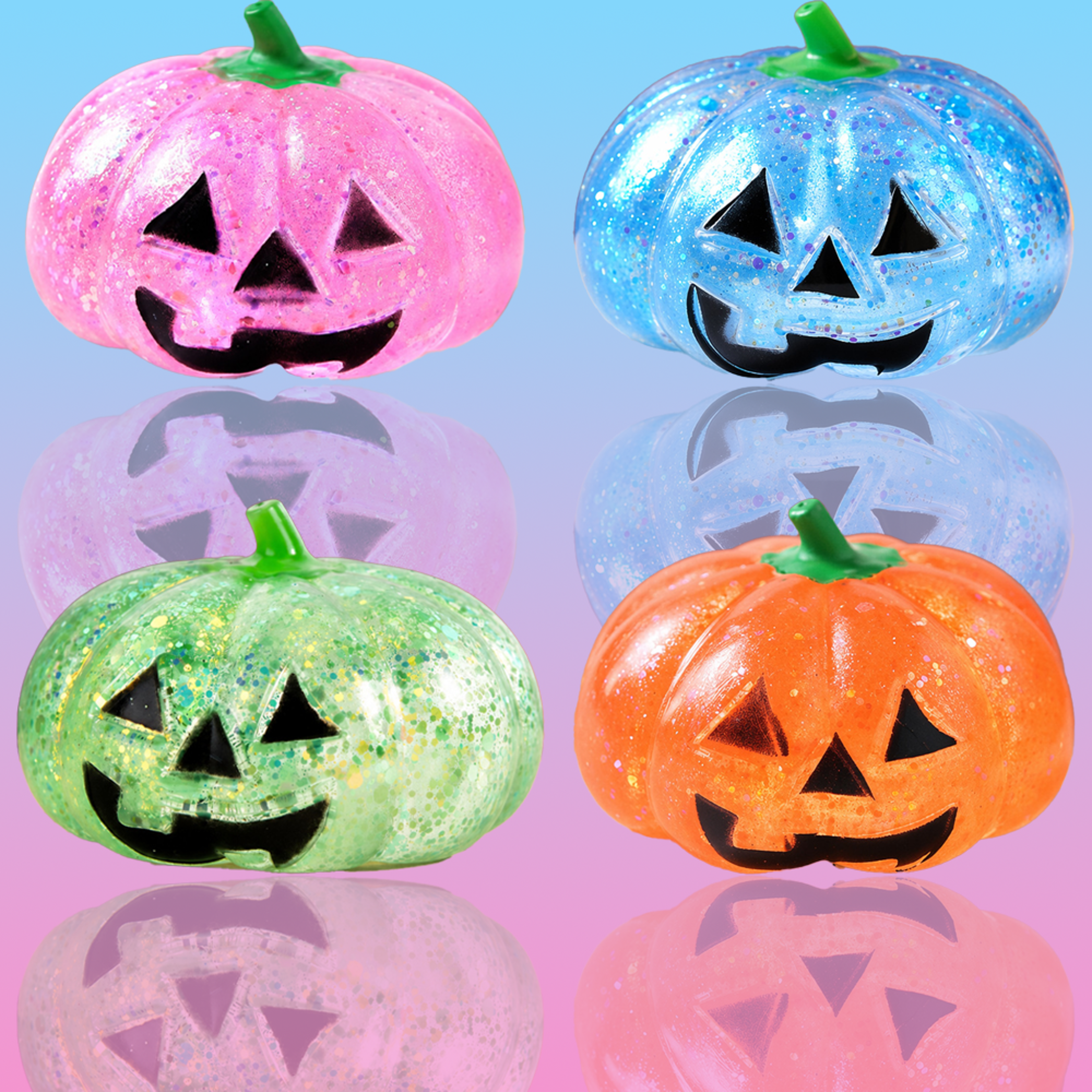 Halloween Pumpkin Stress Ball Soft Squishy Fidget Toy for Anxiety Relief & Party Favors – view 2