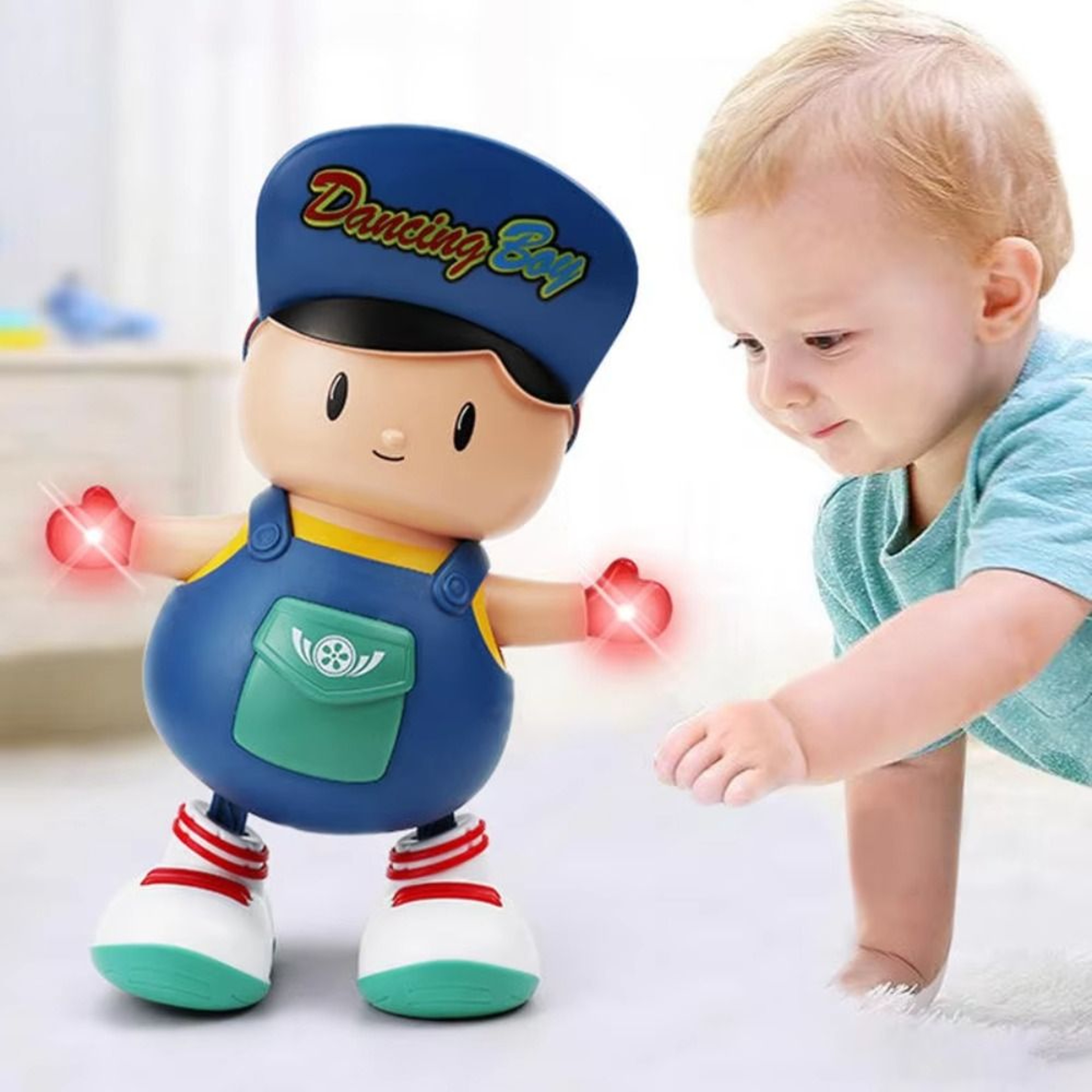 Interactive Dancing Boy Toy with LED Lights, Music & Moving Action for Kids – view 1